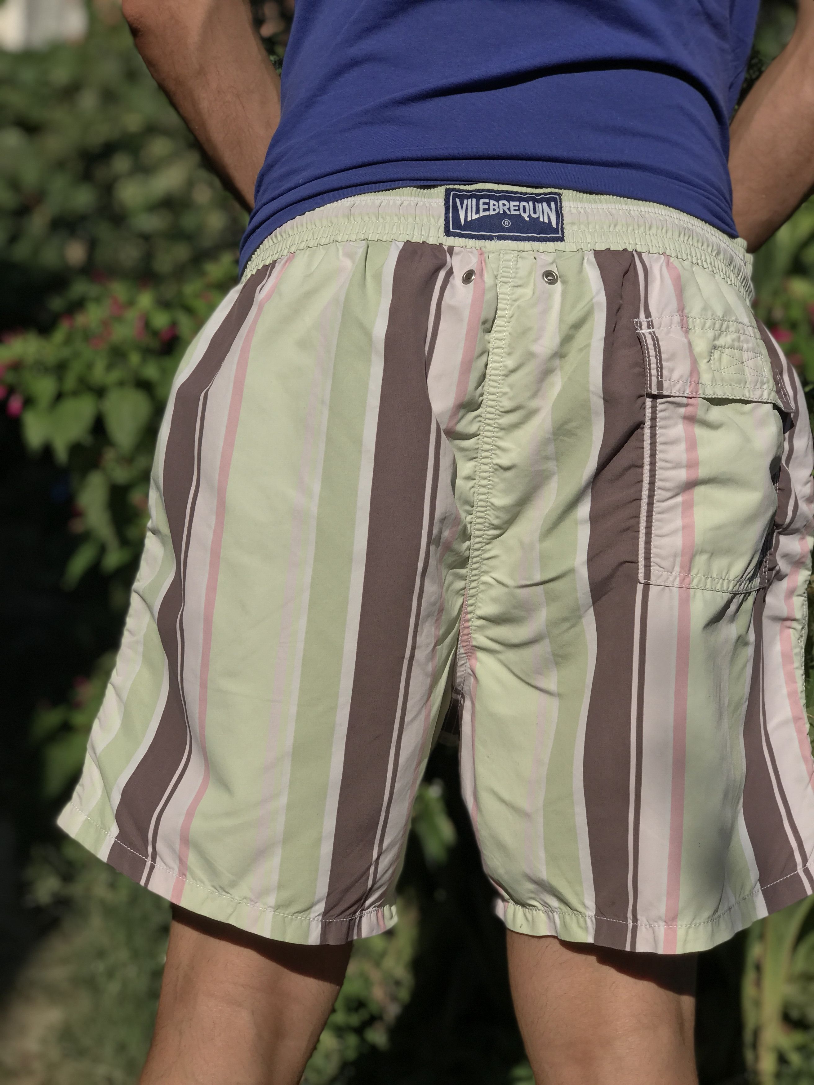 Vilebrequin VILEBREQUIN Striped Flor Moorea Beach Swim Trunks Size XL Size US 34 / EU 50 - 9 Thumbnail