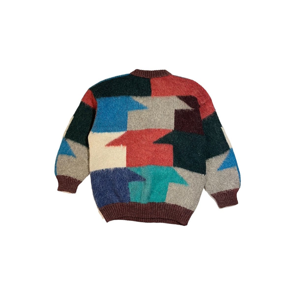 Vintage Vintage Mohair Multi Patterned Sweater Size US M / EU 48-50 / 2 - 1 Thumbnail