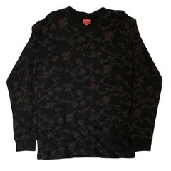 Supreme hotsell roses sweater