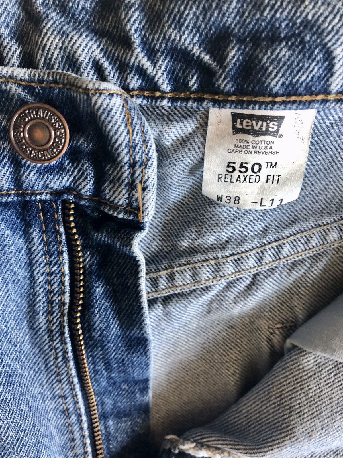 Levi's Levi’s 🇺🇸 550 bleu tab relax fit denim jean shorts Vintage 38 Size US 38 / EU 54 - 11 Thumbnail