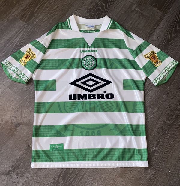 Umbro Maillot d’occasion Celtic centenaire 1987-1989 domicile (très bon