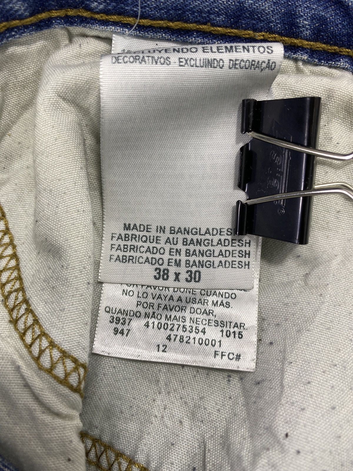 Jean VINTAGE LEVIS DENIZEN BLUE WASH JEANS -J490 Size US 39 - 6 Thumbnail
