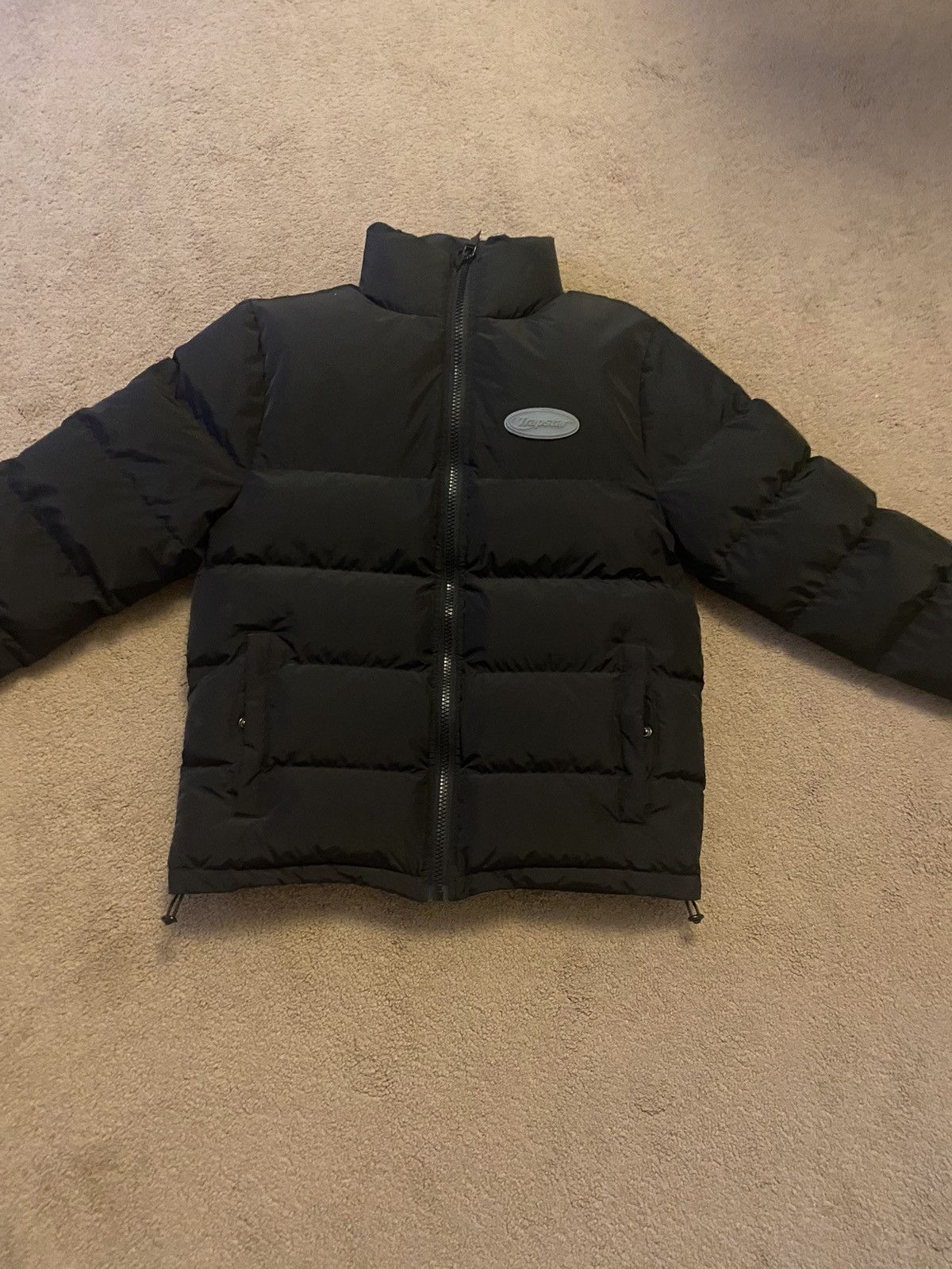 Trapstar Hyperdrive Puffer Jacket Black Grey Size S