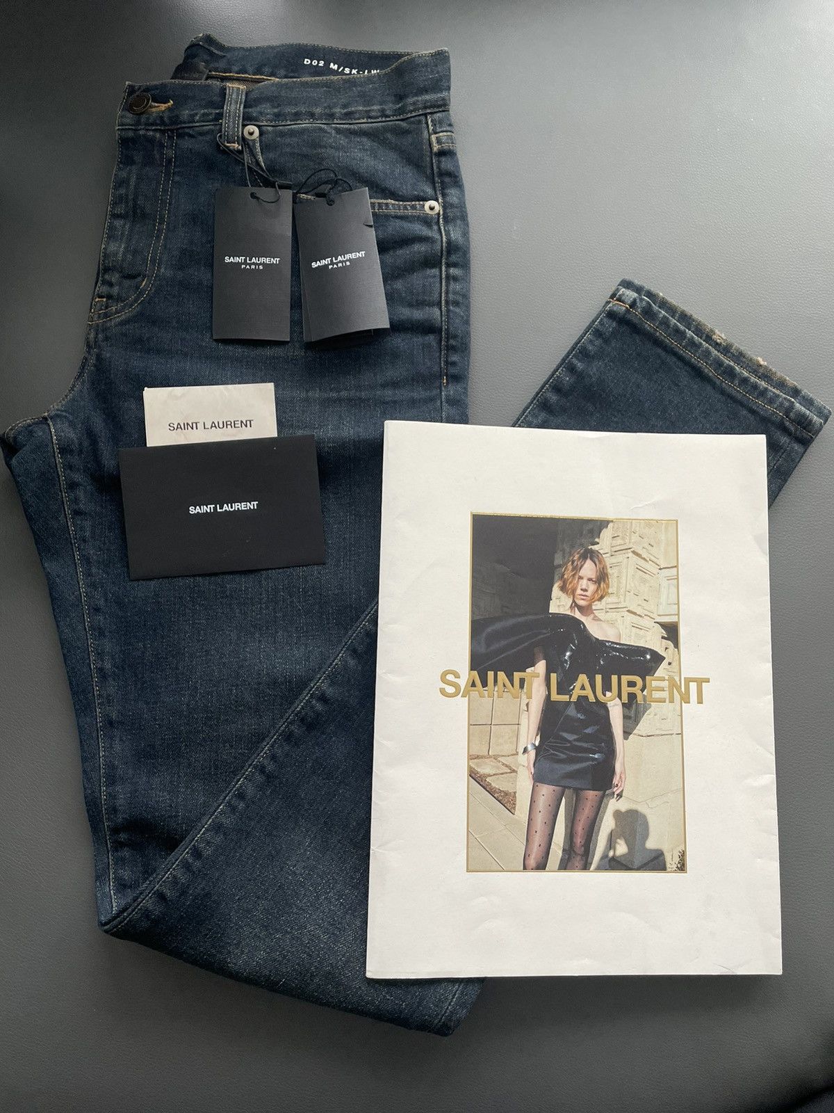 Hedi Slimane × Saint Laurent Paris × Yves Saint Laurent Extremely Rare Brand NEW SOLD Hedi Slimane Skinny SS16 Jeans Size US 30 / EU 46 - 2 Thumbnail