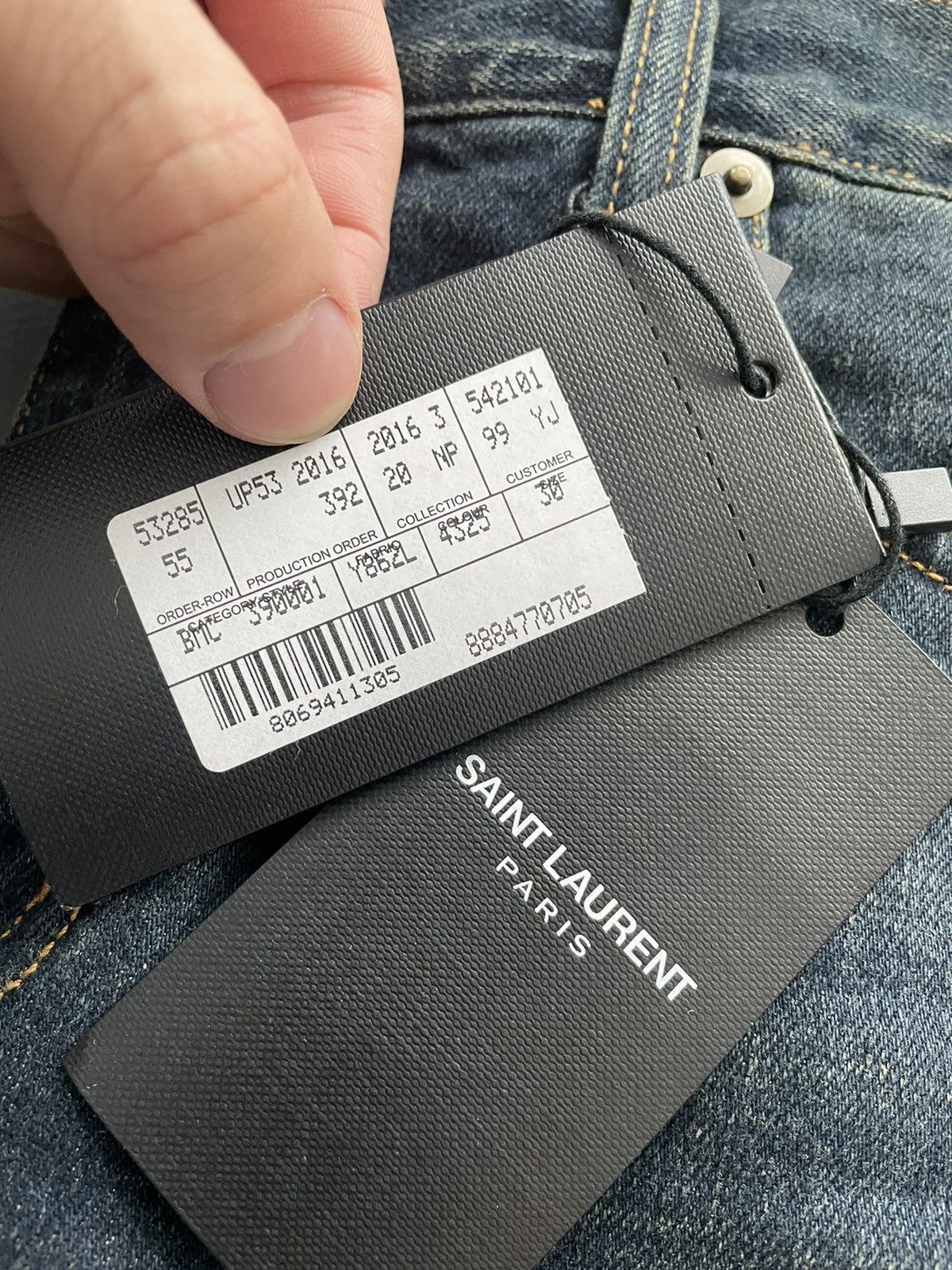 Hedi Slimane × Saint Laurent Paris × Yves Saint Laurent Extremely Rare Brand NEW SOLD Hedi Slimane Skinny SS16 Jeans Size US 30 / EU 46 - 8 Thumbnail