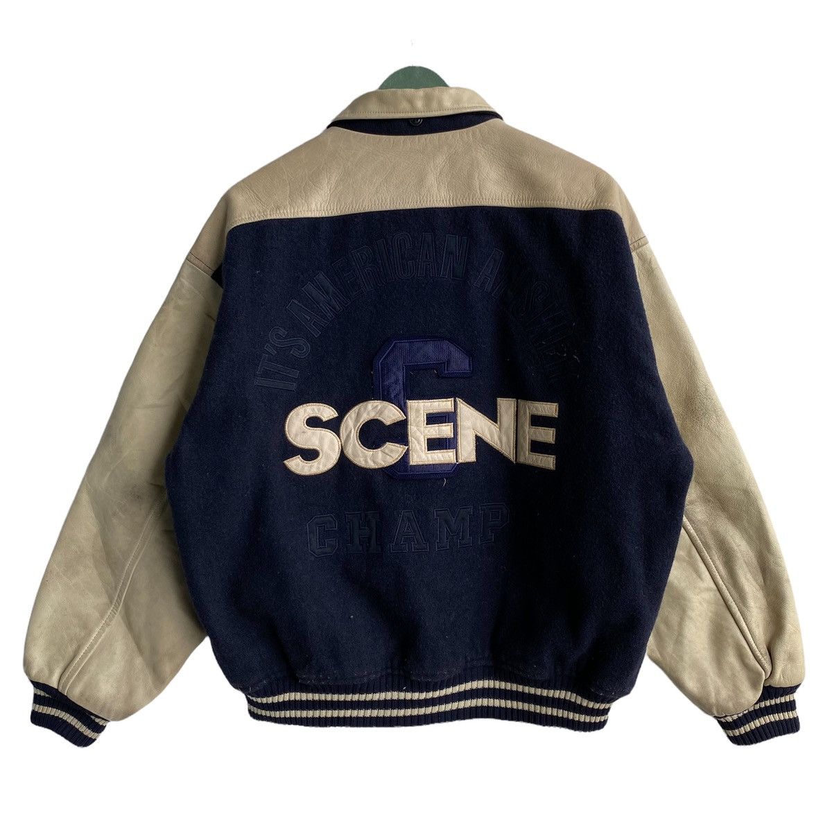 Vintage American Vintage Scene Varsity Jacket Size L | Grailed