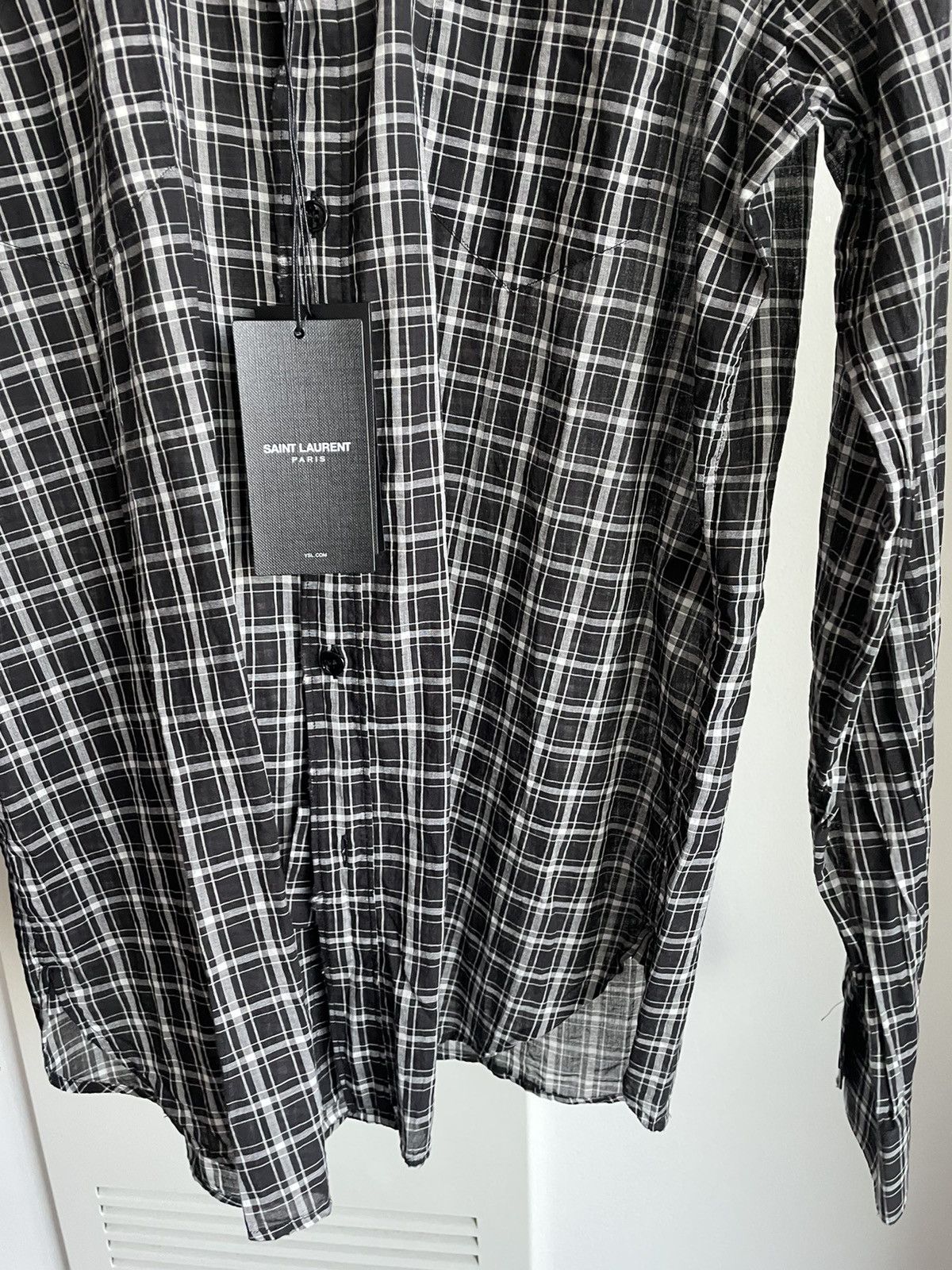 Hedi Slimane × Saint Laurent Paris × Yves Saint Laurent Brand NEW Limited Edition Sold Out S01 Check Chemise Shirt Size US S / EU 44-46 / 1 - 14 Thumbnail
