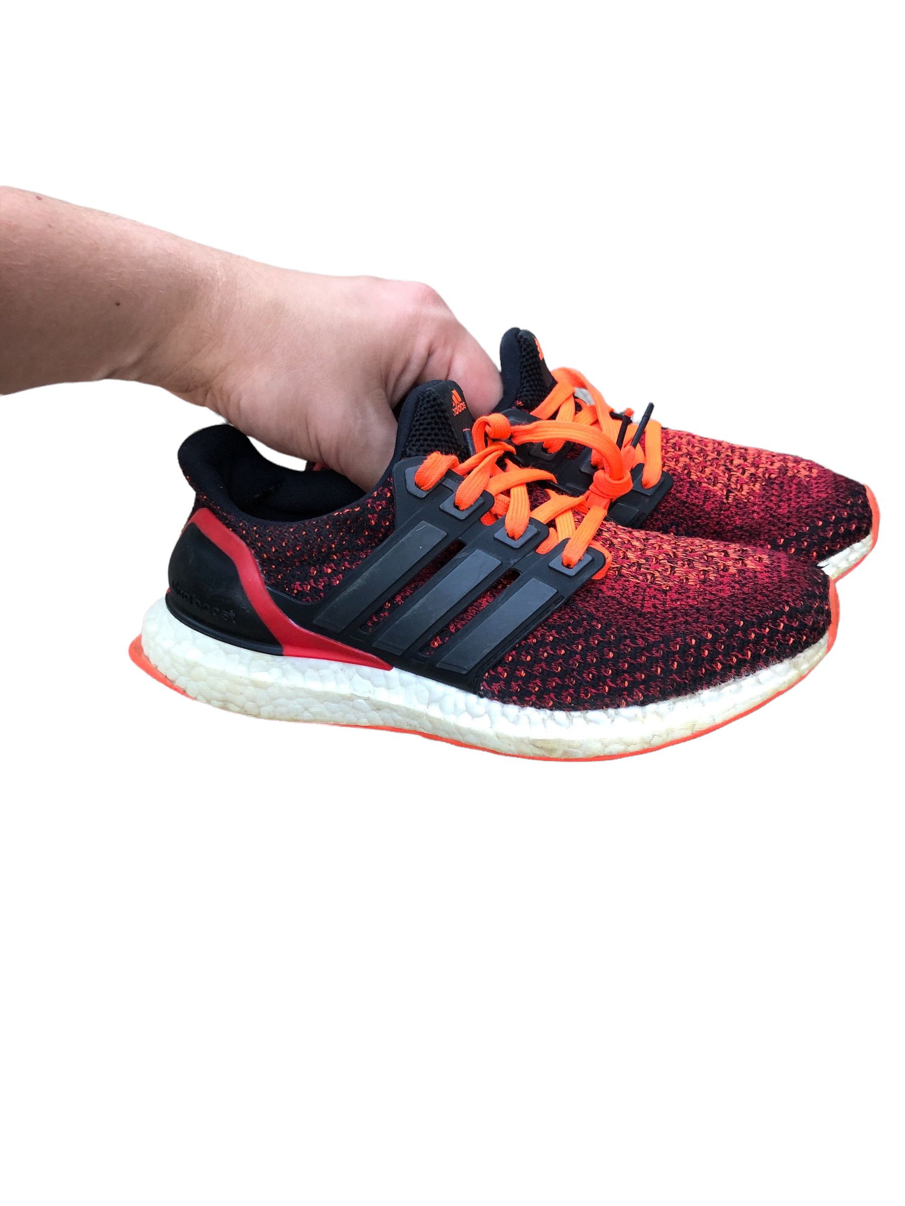 RARE 2016 Adidas Ultra Boost 2.0 Black Solar Red Size 4.5
