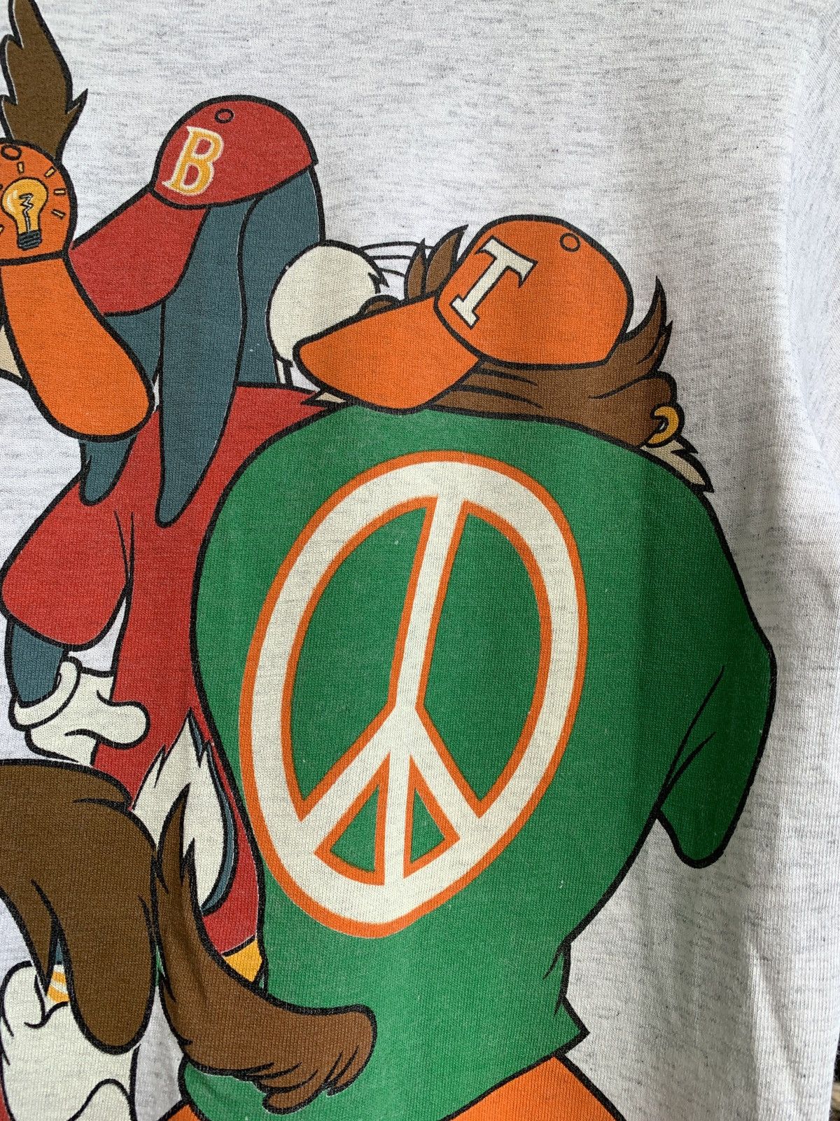 Cartoon Network 1993 Vintage Changes Looney Tunes Rap Style Mirror Print Tee Size US XS / EU 42 / 0 - 14 Thumbnail