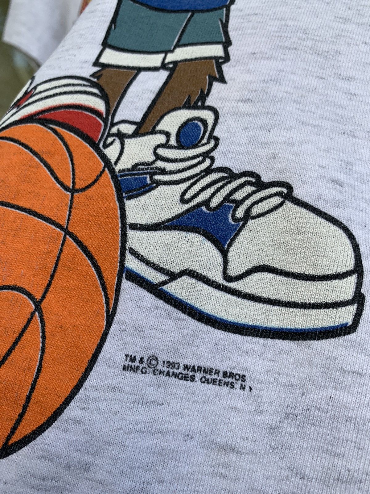 Cartoon Network 1993 Vintage Changes Looney Tunes Rap Style Mirror Print Tee Size US XS / EU 42 / 0 - 10 Thumbnail