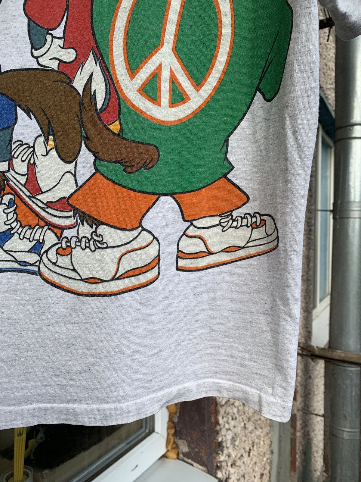 Cartoon Network 1993 Vintage Changes Looney Tunes Rap Style Mirror Print Tee Size US XS / EU 42 / 0 - 16 Thumbnail