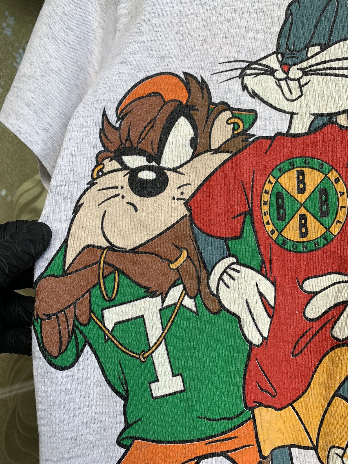 Cartoon Network 1993 Vintage Changes Looney Tunes Rap Style Mirror Print Tee Size US XS / EU 42 / 0 - 5 Thumbnail