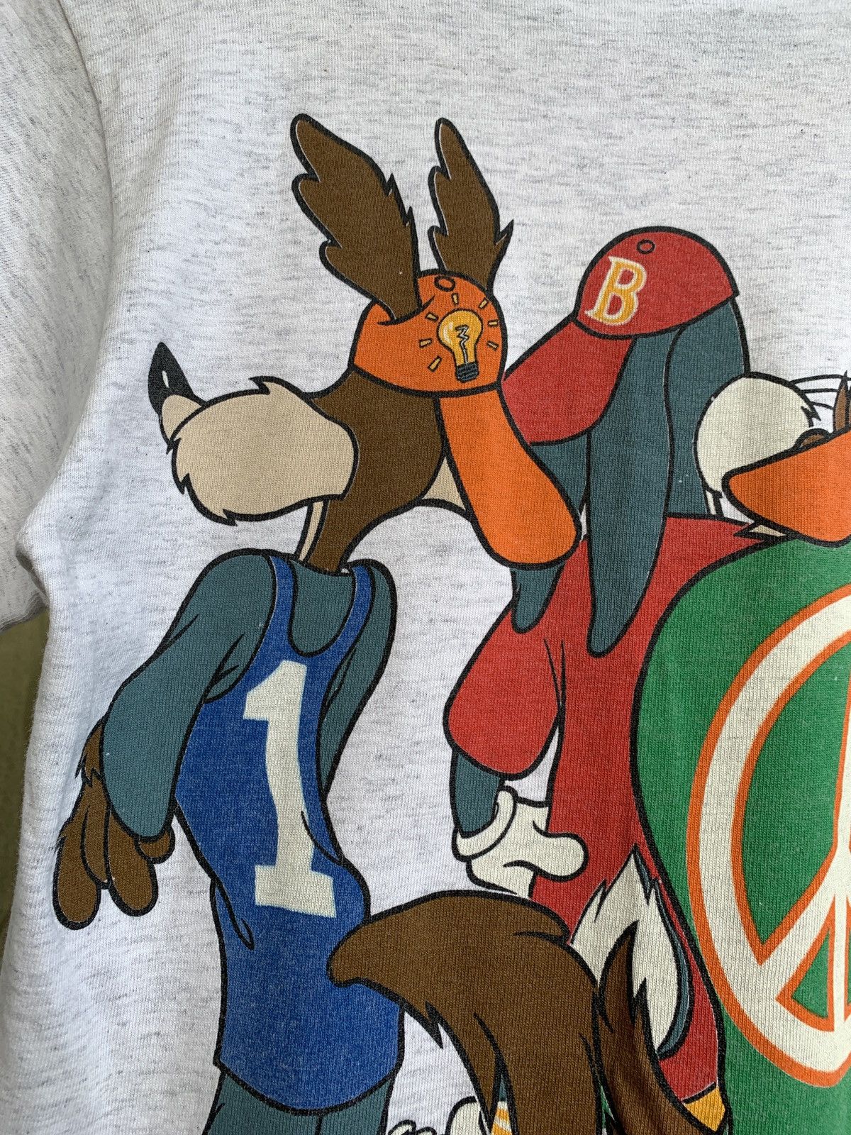 Cartoon Network 1993 Vintage Changes Looney Tunes Rap Style Mirror Print Tee Size US XS / EU 42 / 0 - 13 Thumbnail