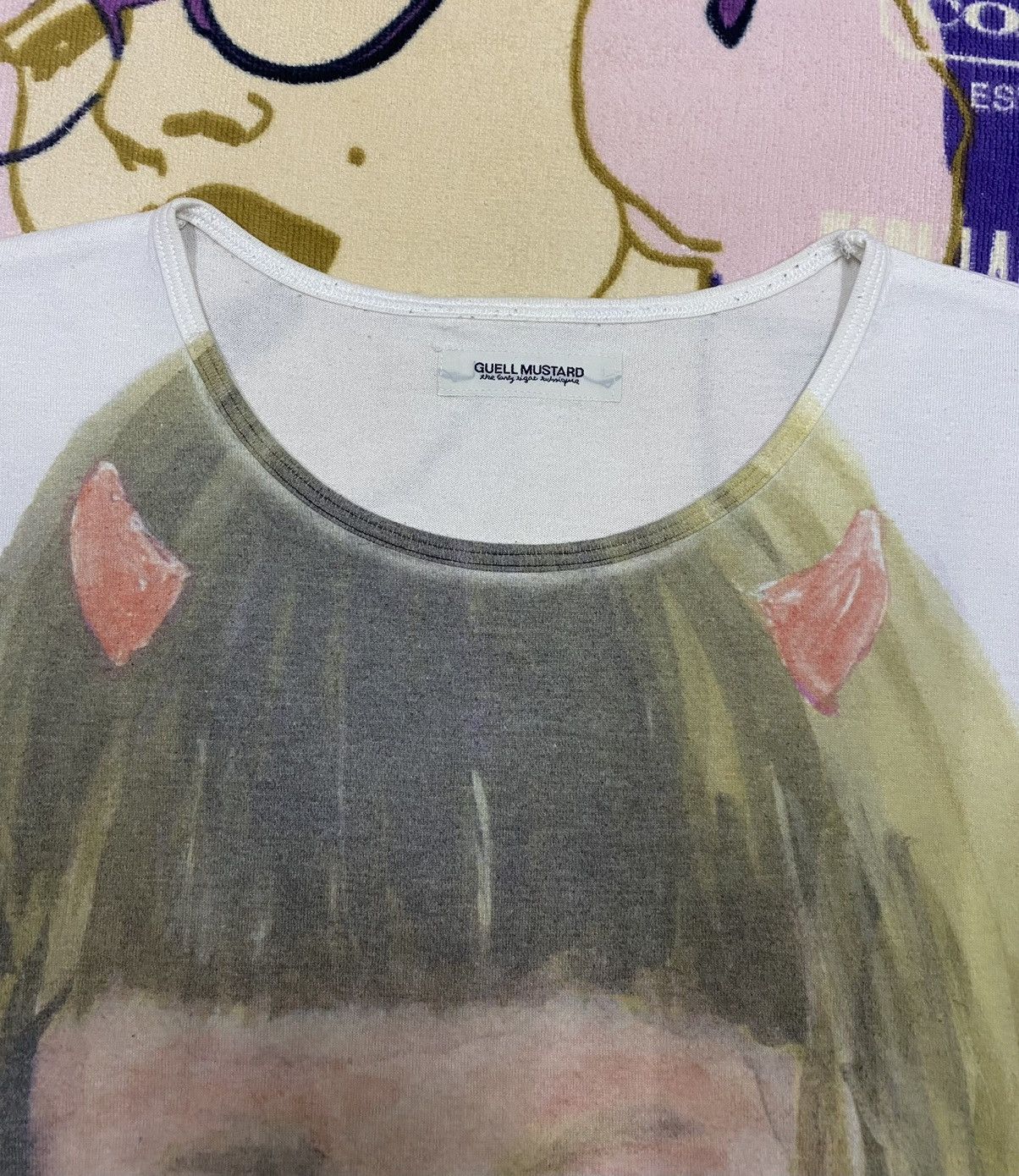 Designer × Japanese Brand GUELL MUSTARD Art Shirt x Big Print x Japan x Rare Size US S / EU 44-46 / 1 - 4 Thumbnail