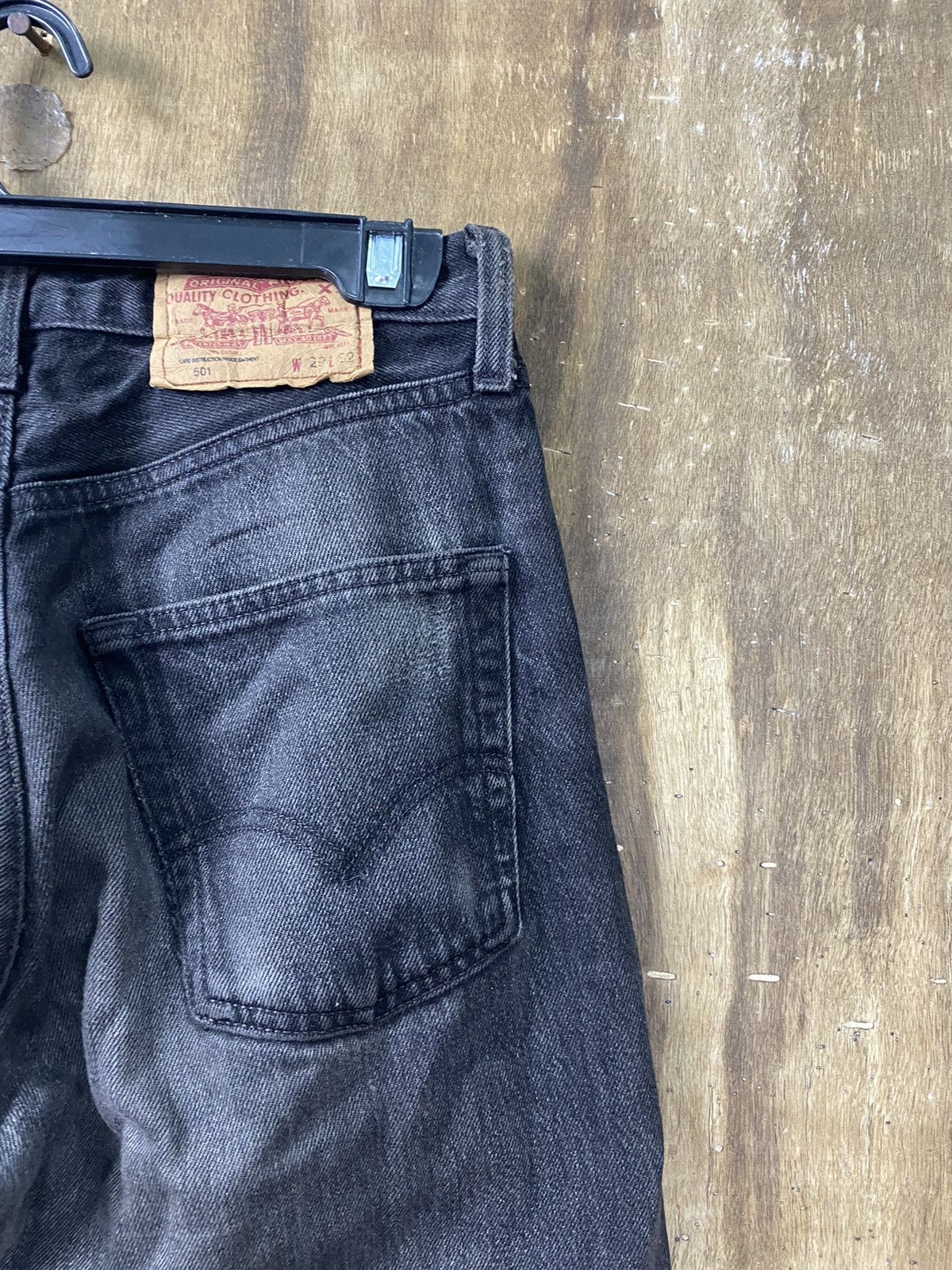 Levi's × Levi's Vintage Clothing 501 Levi’s black faded vintage Denim Pants #3662 Size US 29 - 13 Thumbnail