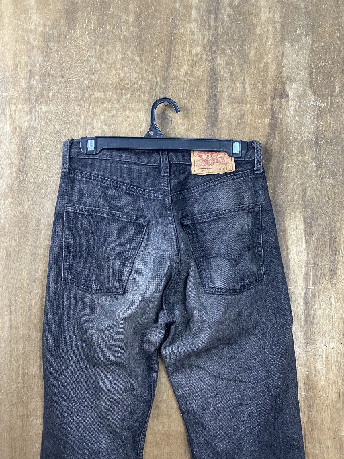 Levi's × Levi's Vintage Clothing 501 Levi’s black faded vintage Denim Pants #3662 Size US 29 - 10 Thumbnail