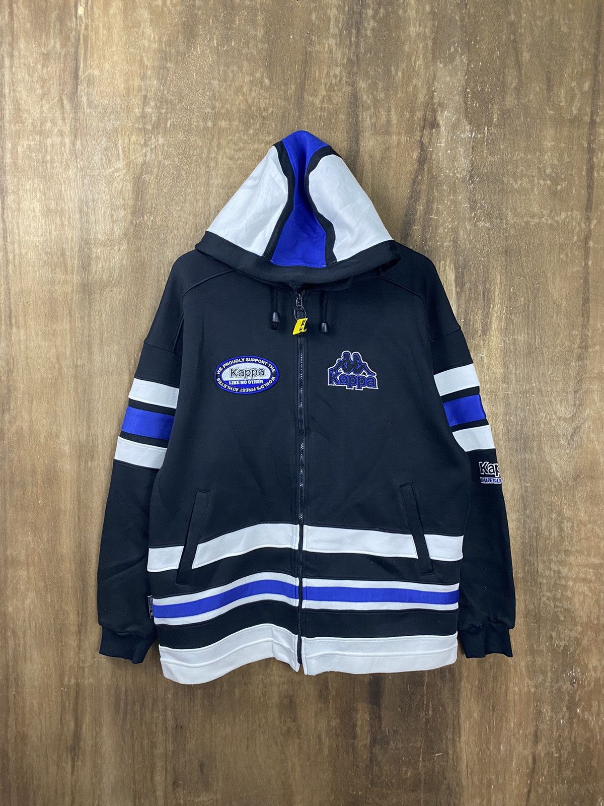 Japanese Brand Kappa stripe japan hoodie Sweaters #3625 Size US L / EU 52-54 / 3 - 1 Thumbnail