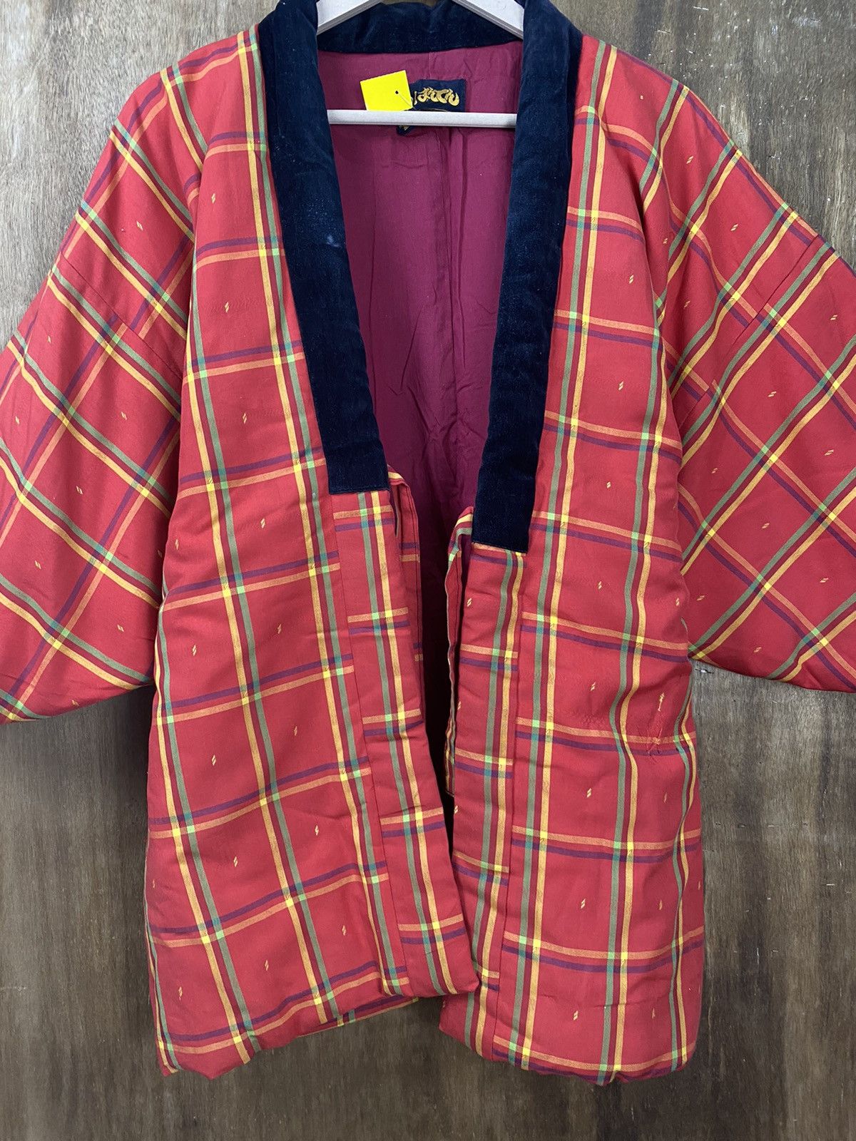 Japanese Brand Kimono japan checkered red vintage #3631 Size US L / EU 52-54 / 3 - 7 Thumbnail