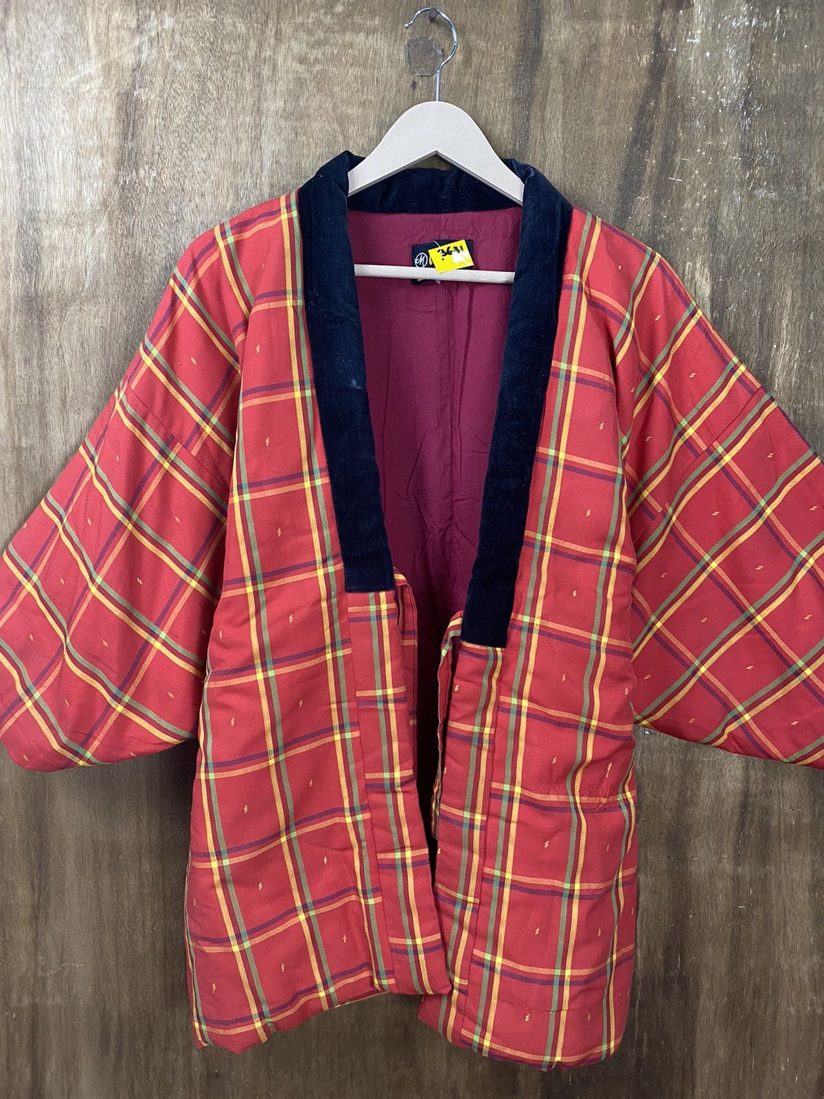 Japanese Brand Kimono japan checkered red vintage #3631 Size US L / EU 52-54 / 3 - 2 Thumbnail