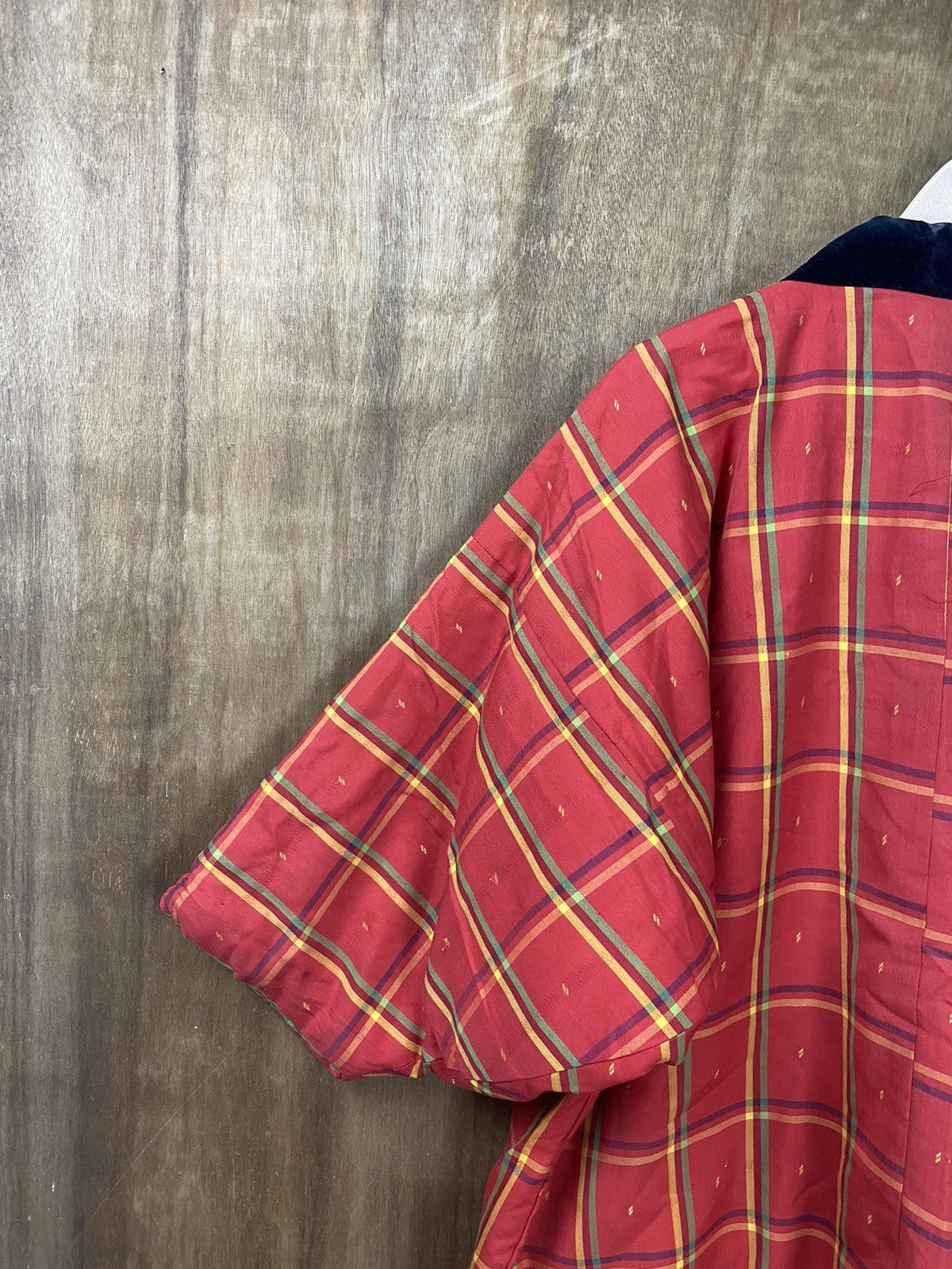 Japanese Brand Kimono japan checkered red vintage #3631 Size US L / EU 52-54 / 3 - 11 Thumbnail
