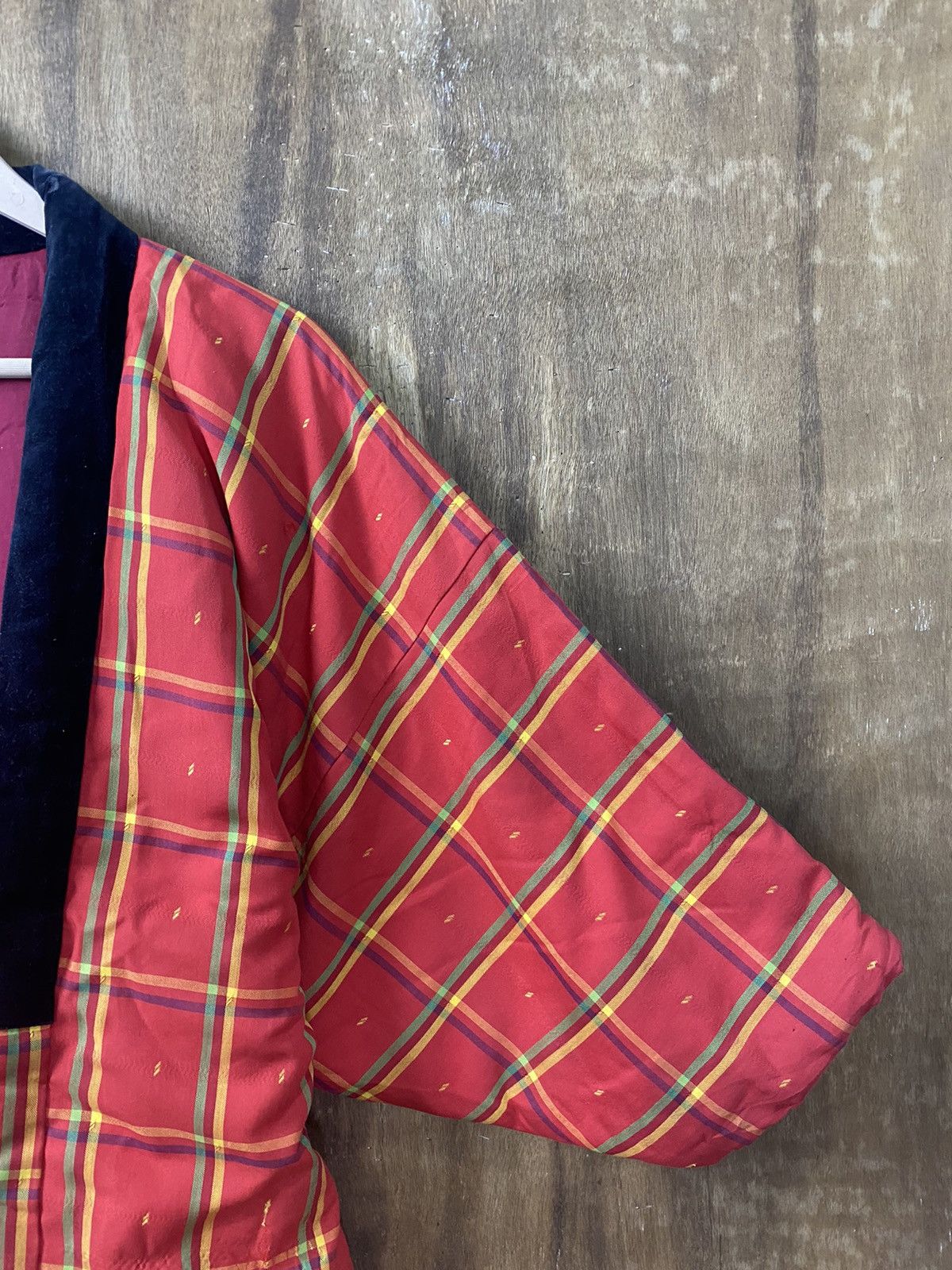 Japanese Brand Kimono japan checkered red vintage #3631 Size US L / EU 52-54 / 3 - 6 Thumbnail