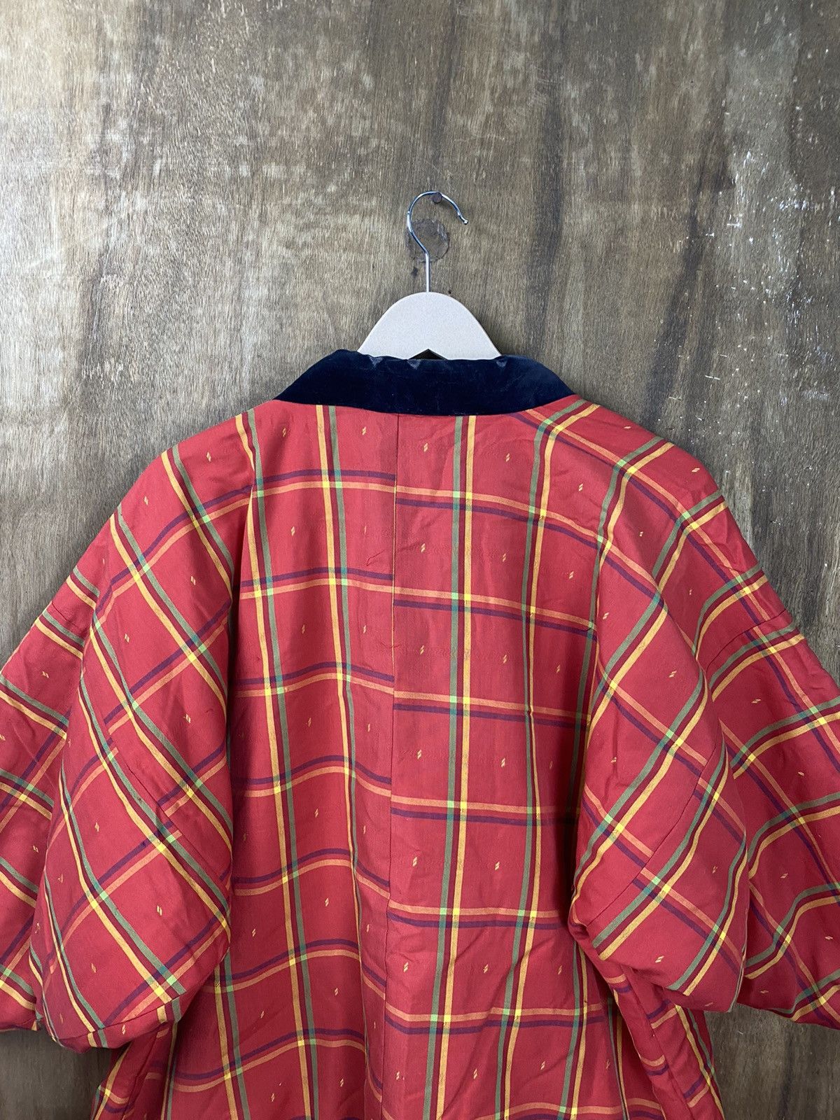 Japanese Brand Kimono japan checkered red vintage #3631 Size US L / EU 52-54 / 3 - 9 Thumbnail