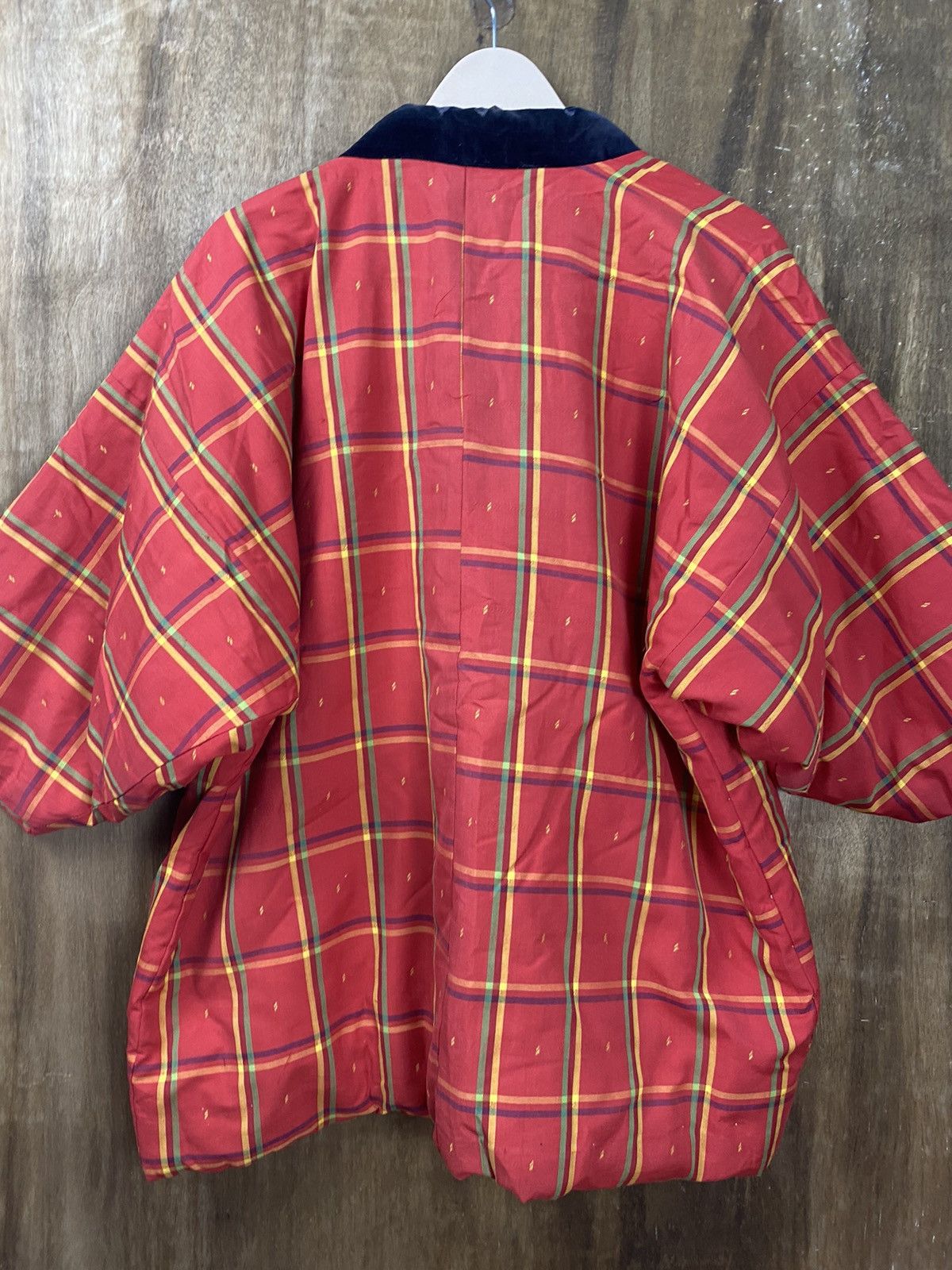 Japanese Brand Kimono japan checkered red vintage #3631 Size US L / EU 52-54 / 3 - 12 Thumbnail