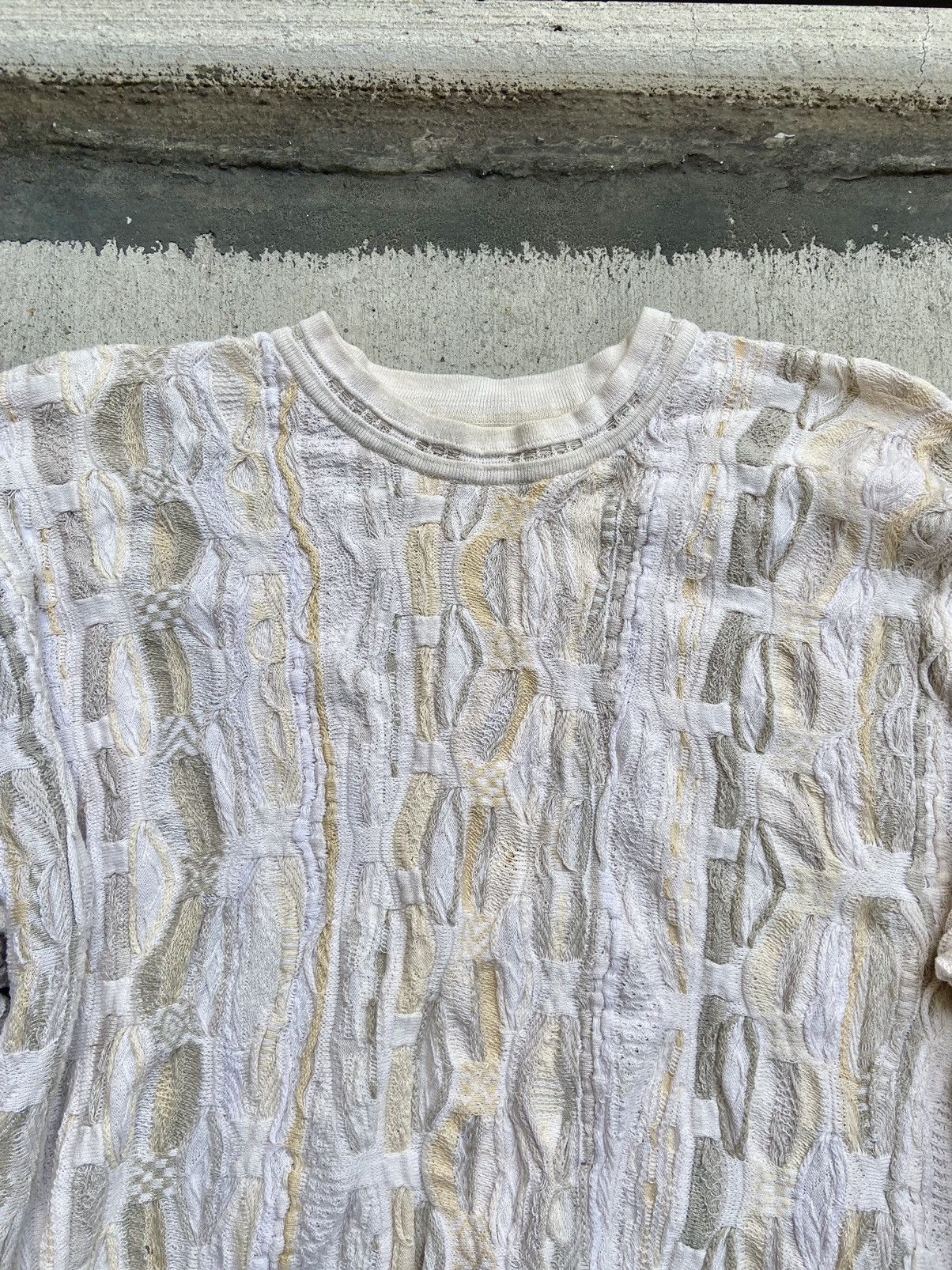 Coogi × Vintage Vintage Coogi Australia Cotton Knit Sweater Off White Beige Size US M / EU 48-50 / 2 - 9 Thumbnail