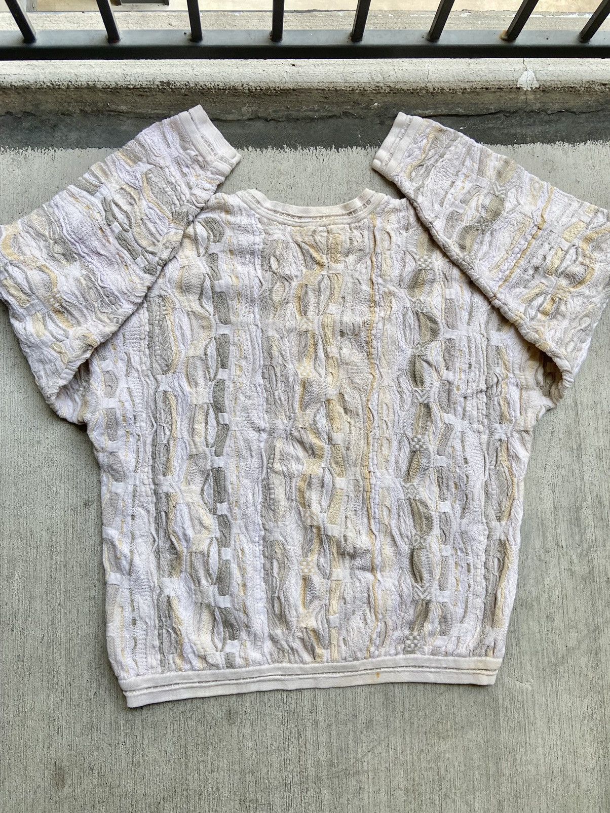 Coogi × Vintage Vintage Coogi Australia Cotton Knit Sweater Off White Beige Size US M / EU 48-50 / 2 - 5 Thumbnail