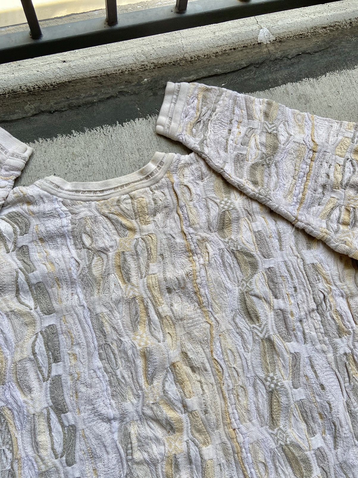 Coogi × Vintage Vintage Coogi Australia Cotton Knit Sweater Off White Beige Size US M / EU 48-50 / 2 - 10 Thumbnail