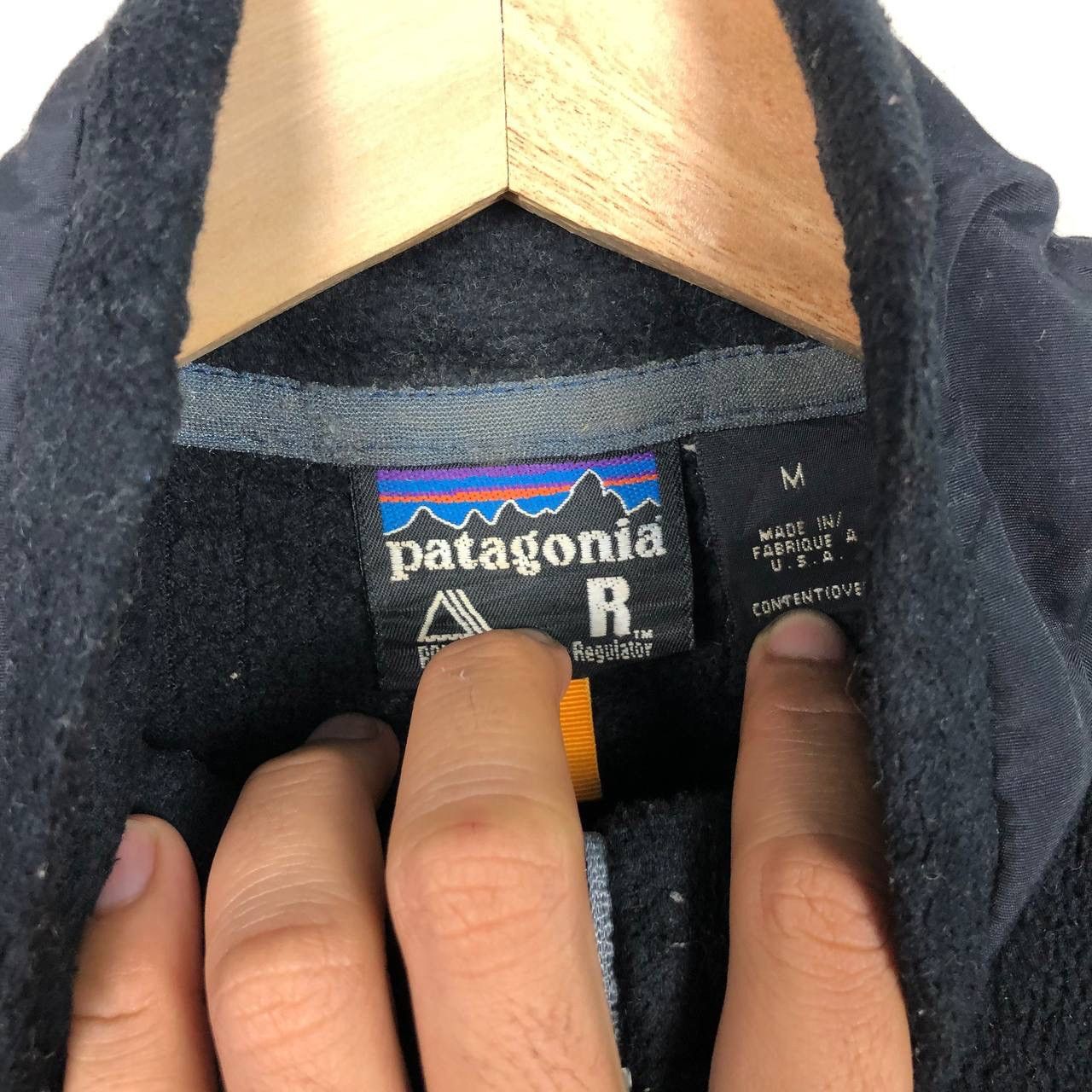 Patagonia Vintage Patagonia Pile Fleece Boa Jacket Military Ambush Size US M / EU 48-50 / 2 - 7 Thumbnail