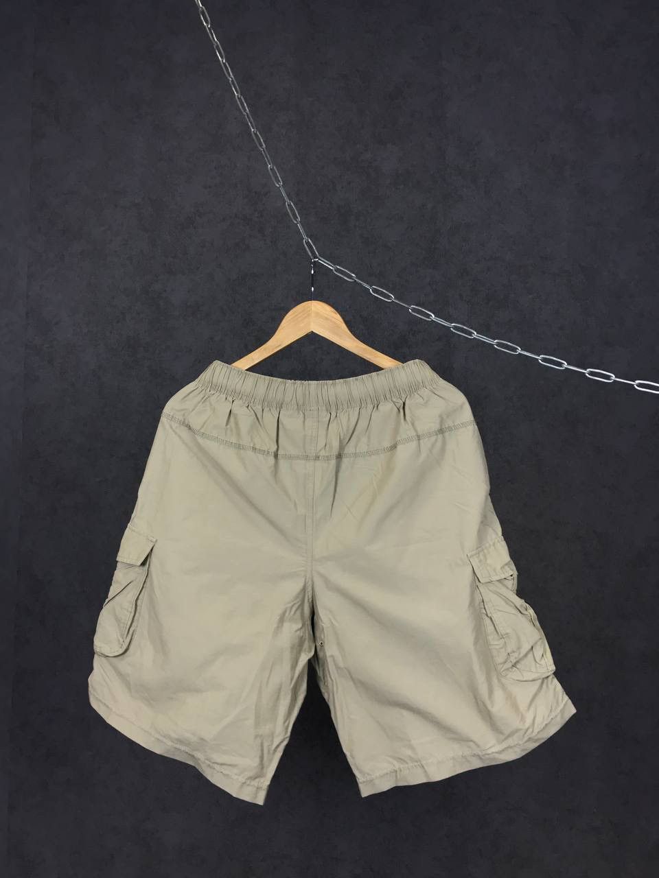 Nike × Vintage Nike swoosh streetwear vintage cargo shorts Size US 34 / EU 50 - 6 Thumbnail