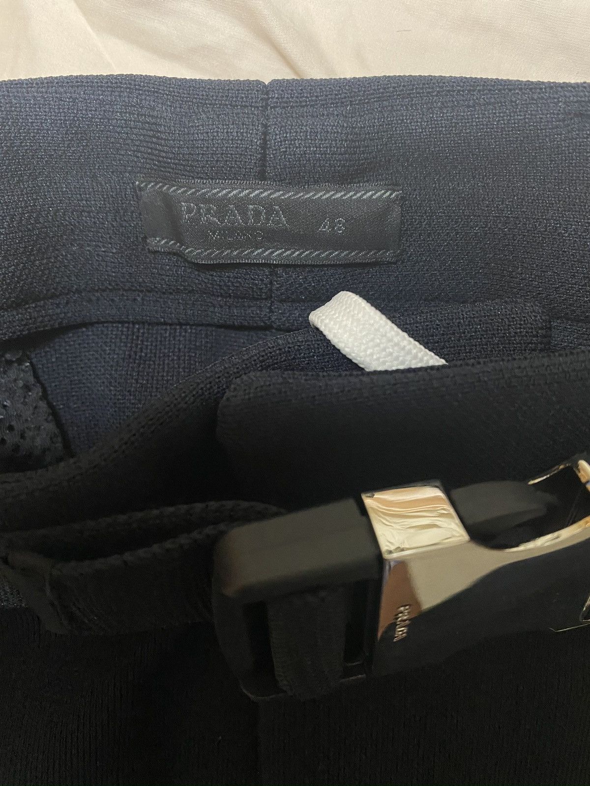 Prada Classic logo shorts with adjustable belt Size US 34 / EU 50 - 3 Thumbnail