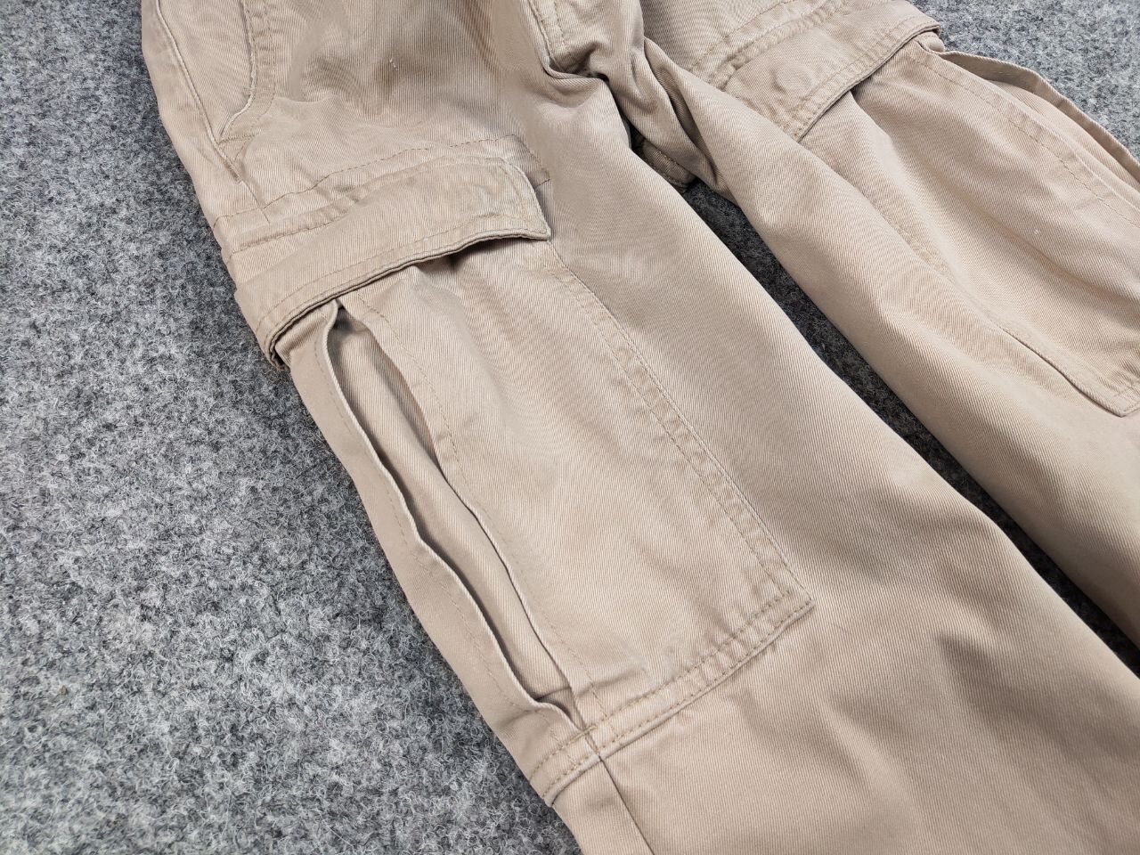 Timberland Vintage 90's Timberland Japan Zip Faded Beige Cargo Pants Size US 34 / EU 50 - 10 Thumbnail