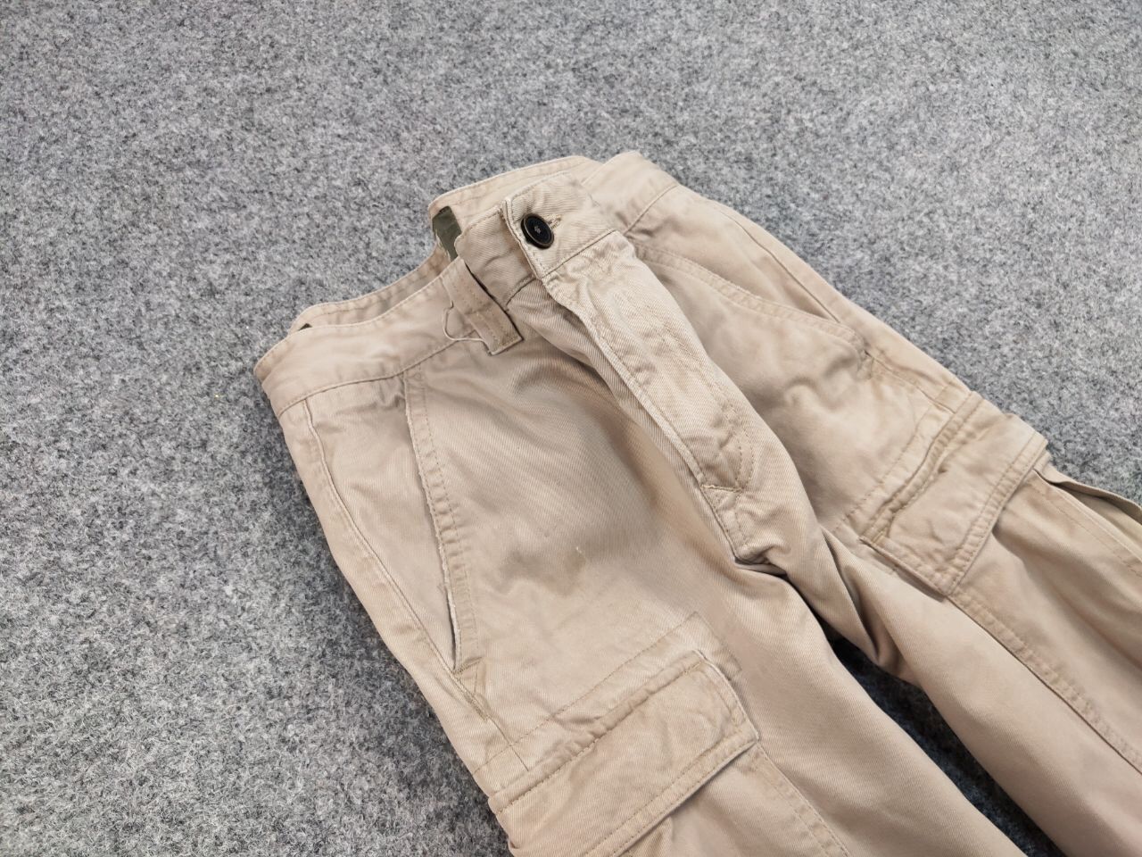 Timberland Vintage 90's Timberland Japan Zip Faded Beige Cargo Pants Size US 34 / EU 50 - 12 Thumbnail
