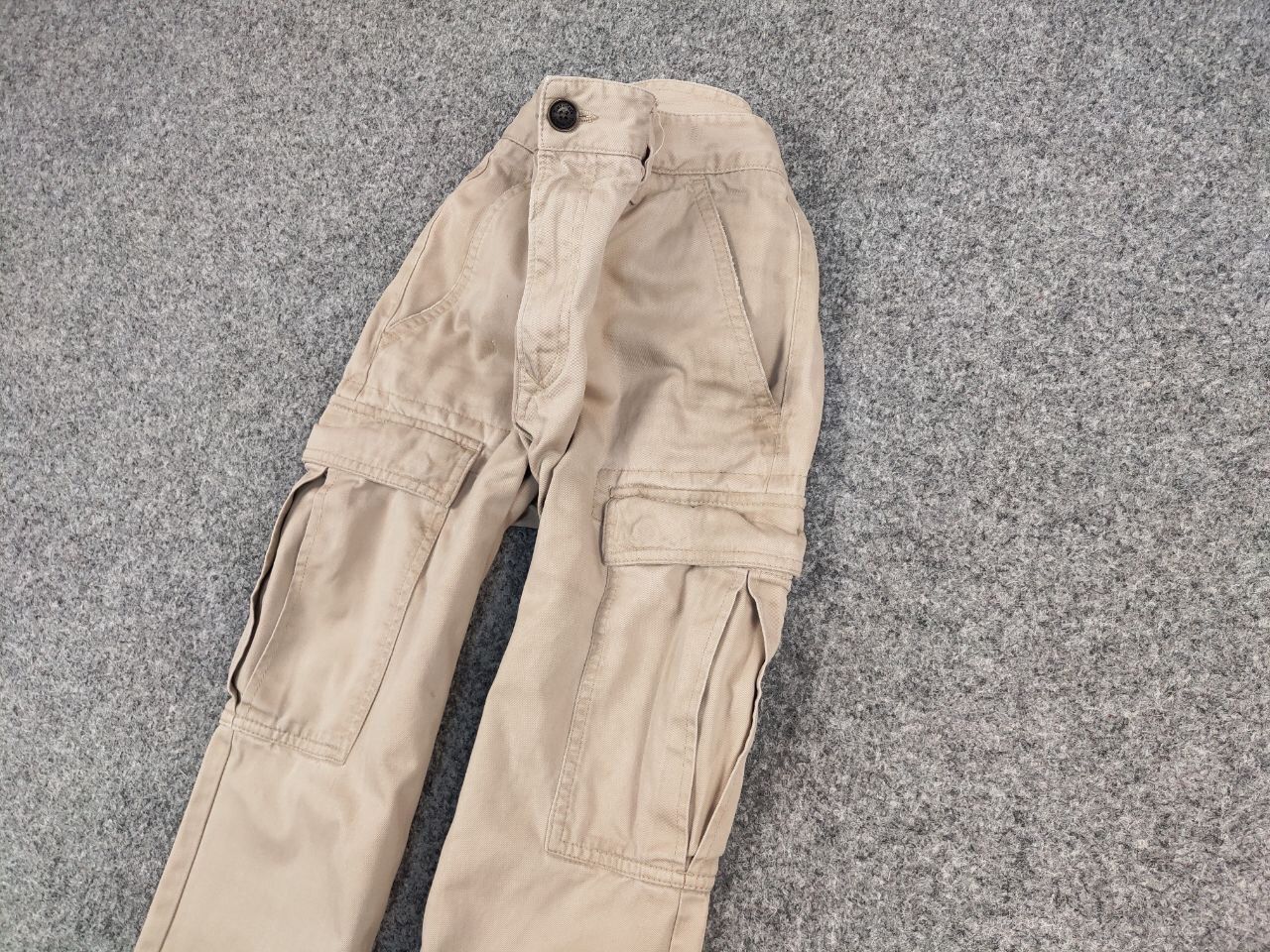 Timberland Vintage 90's Timberland Japan Zip Faded Beige Cargo Pants Size US 34 / EU 50 - 4 Thumbnail