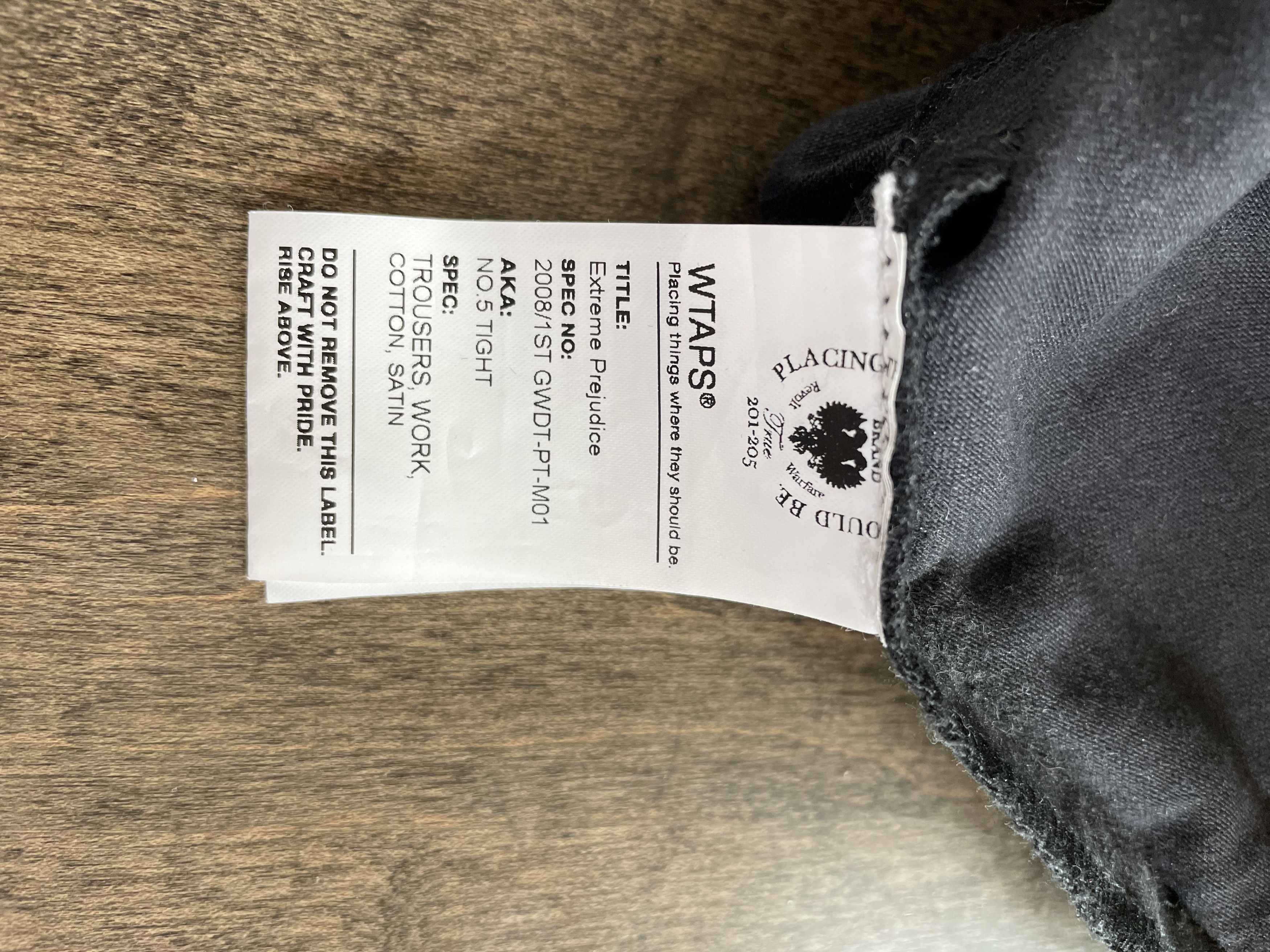 Wtaps Field Pants WT VUA Spec 201-205