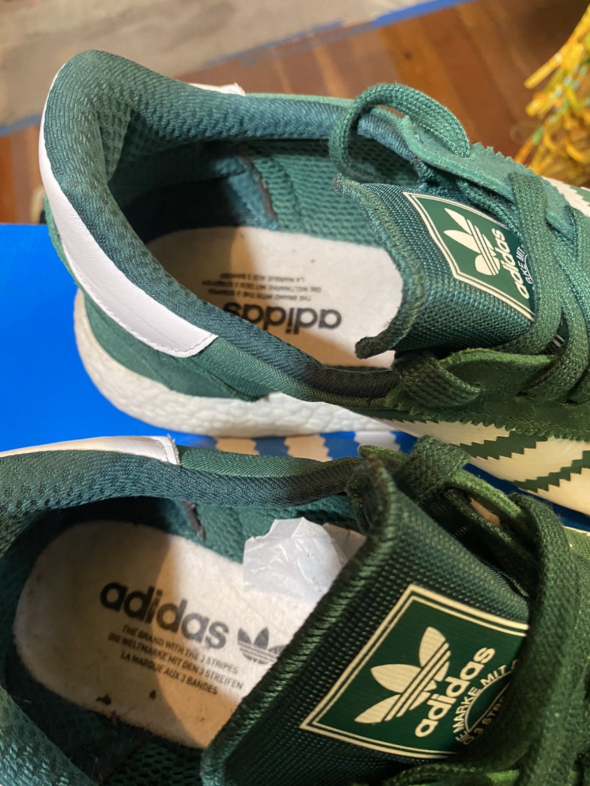 Adidas Iniki Runner Collegiate Green 2017 GUM SOLE Size US 12.5 / EU 45-46 - 4 Thumbnail