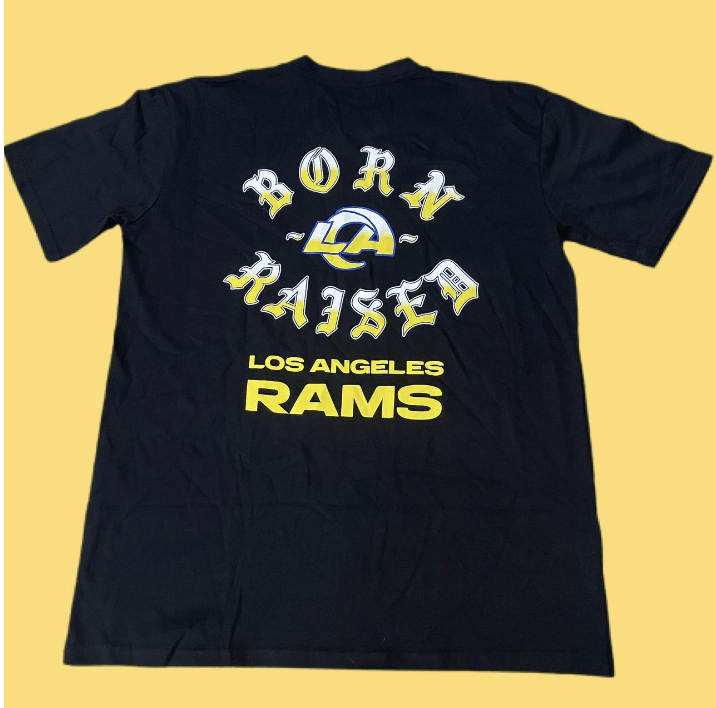 Official los Angeles Rams Born x Raised Black Airbrushed Rampage Shirt,  hoodie, sweater, long sleeve and tank top