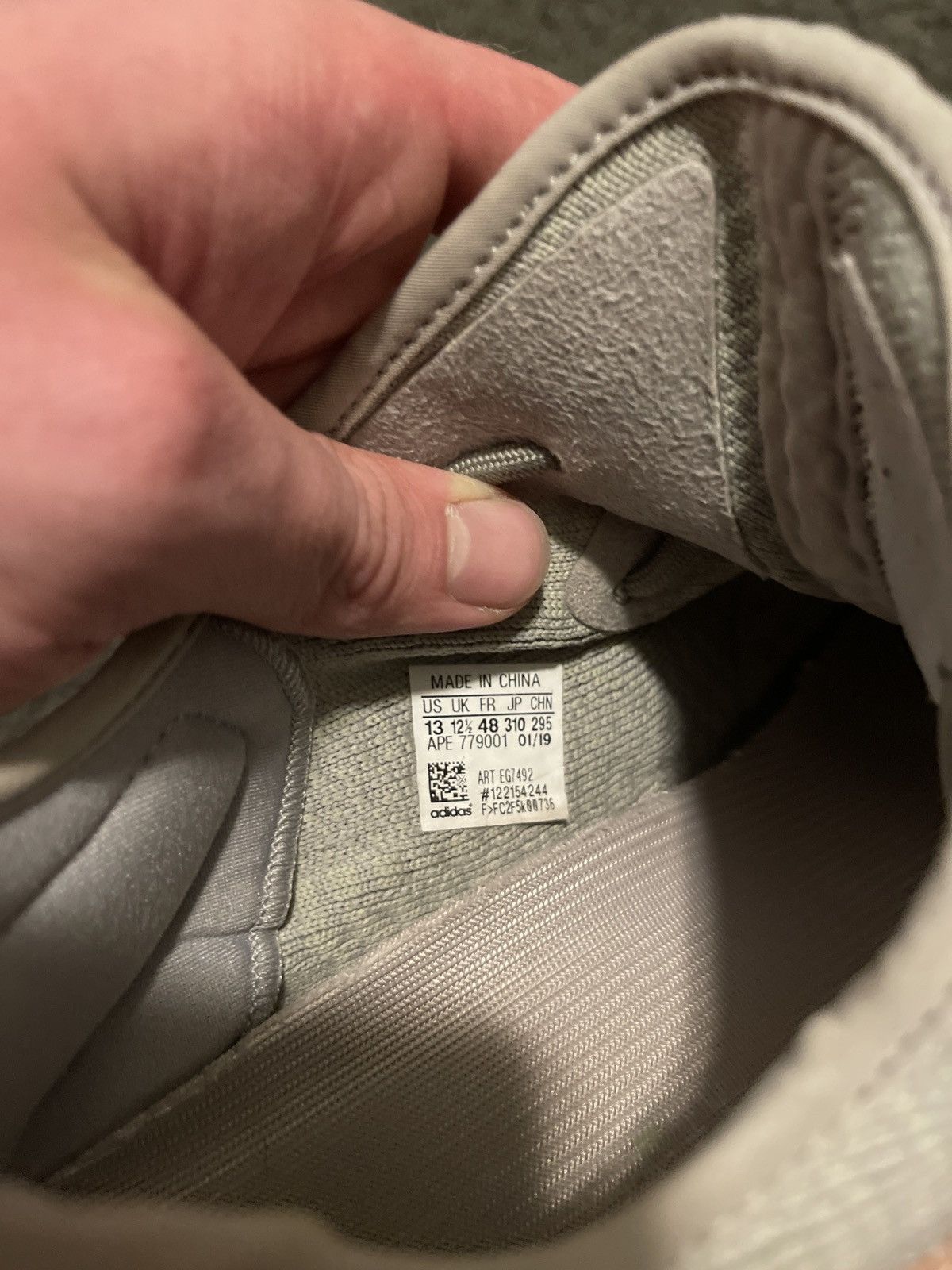 Adidas × Kanye West Yeezy Boost 350 V2 True Form 2019 Size US 13 / EU 46 - 6 Thumbnail