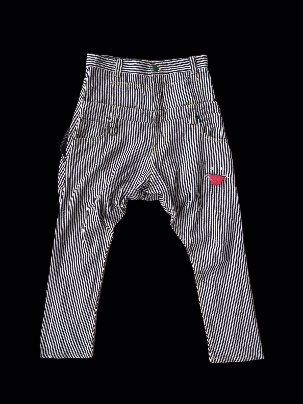 Hysteric Glamour 💥Japanese Brand Up Smile Stripe Pant Size US 31 - 10 Thumbnail