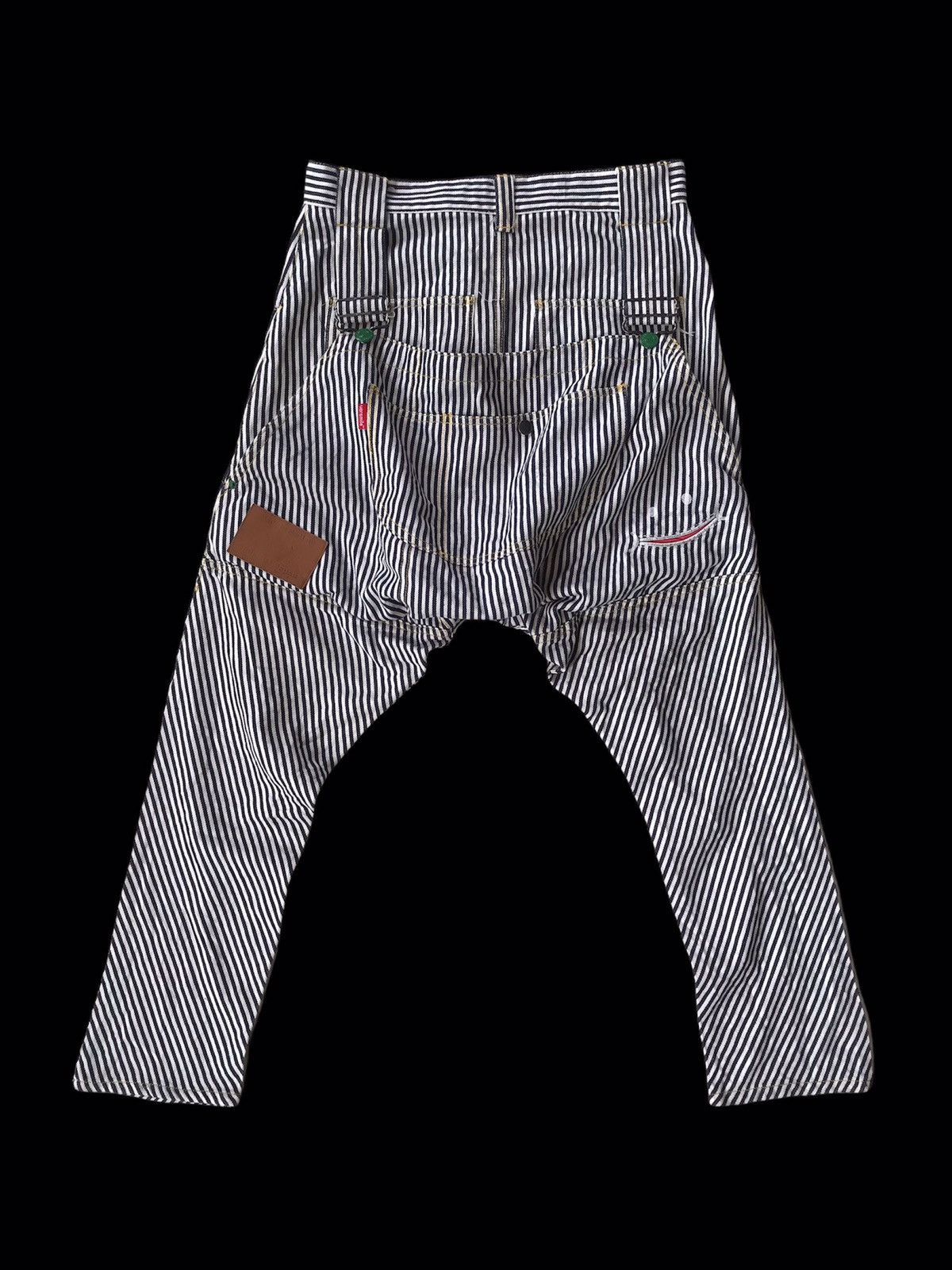 Hysteric Glamour 💥Japanese Brand Up Smile Stripe Pant Size US 31 - 1 Thumbnail