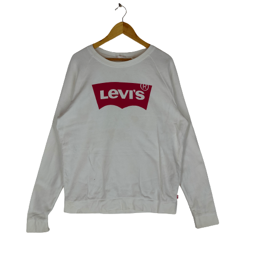 Levi's LEVIS Big Spellout Logo Pullover Raptees Sweatshirt Size US L / EU 52-54 / 3 - 1 Thumbnail