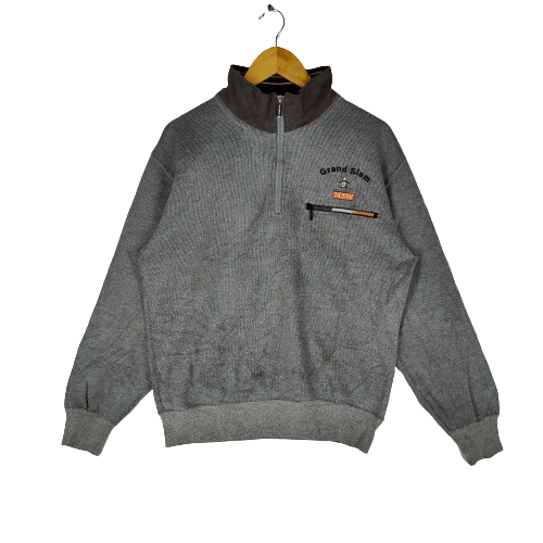 Vintage Vintage MUNSING WEAR GRANDSLAM Zipper L Size Sweatshirt Size US L / EU 52-54 / 3 - 1 Thumbnail