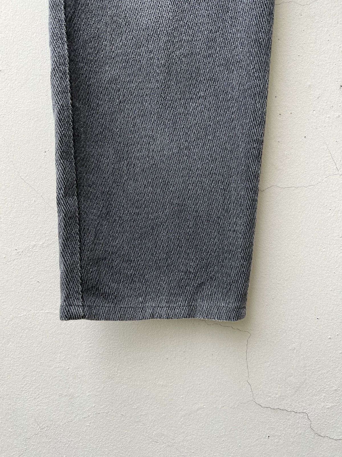 Emporio Armani Vintage 90s Armani Jeans Fade Grey Gabardine Trouser Pant Size US 34 / EU 50 - 8 Thumbnail