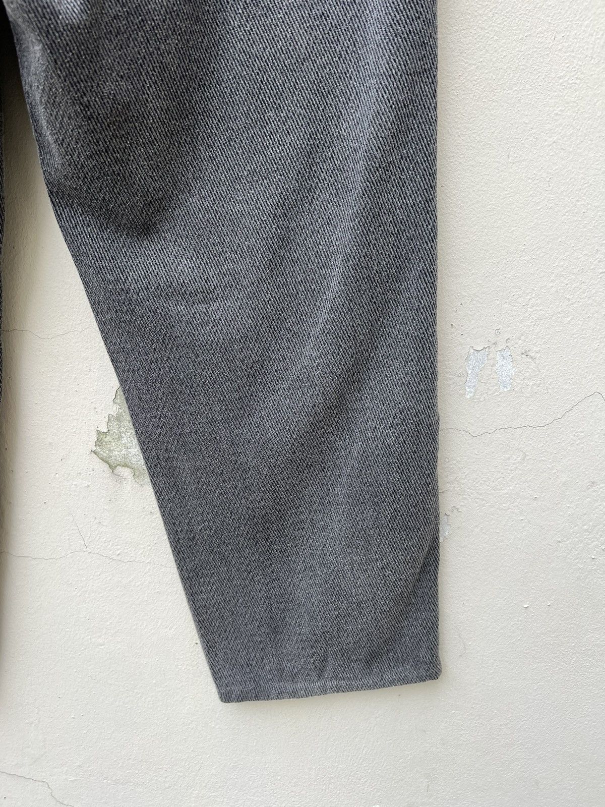 Emporio Armani Vintage 90s Armani Jeans Fade Grey Gabardine Trouser Pant Size US 34 / EU 50 - 15 Thumbnail