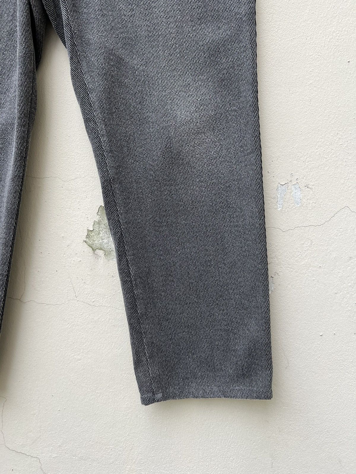 Emporio Armani Vintage 90s Armani Jeans Fade Grey Gabardine Trouser Pant Size US 34 / EU 50 - 10 Thumbnail