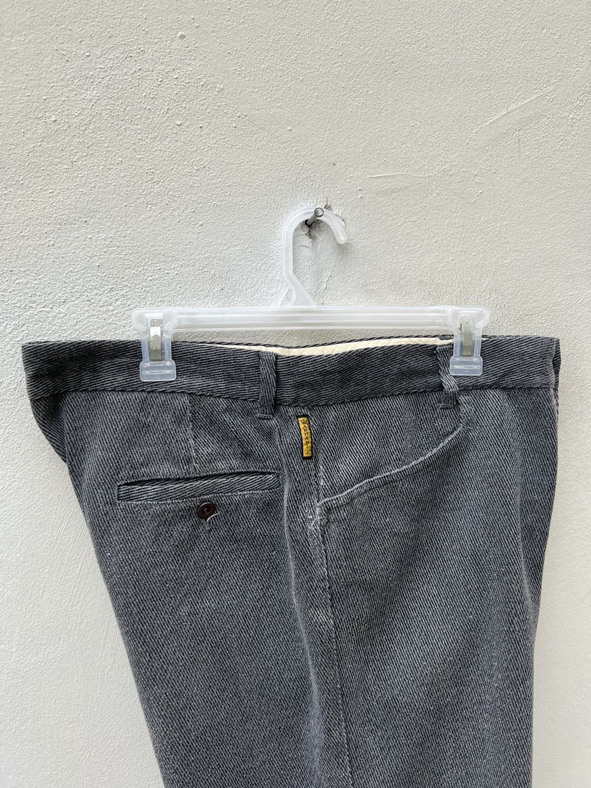 Emporio Armani Vintage 90s Armani Jeans Fade Grey Gabardine Trouser Pant Size US 34 / EU 50 - 17 Thumbnail