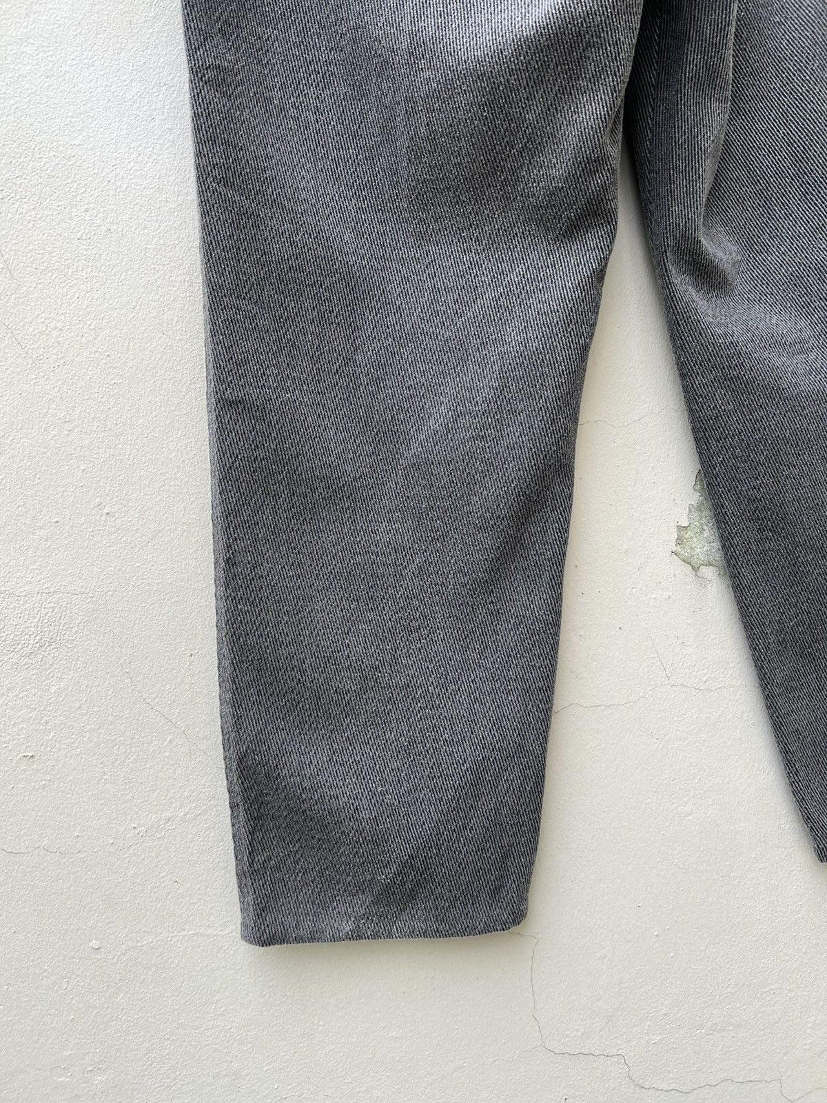 Emporio Armani Vintage 90s Armani Jeans Fade Grey Gabardine Trouser Pant Size US 34 / EU 50 - 13 Thumbnail