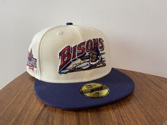 New Era Buffalo Bisons Sliding Purple Berry Prime Edition 59Fifty Fitted Hat, EXCLUSIVE HATS, CAPS